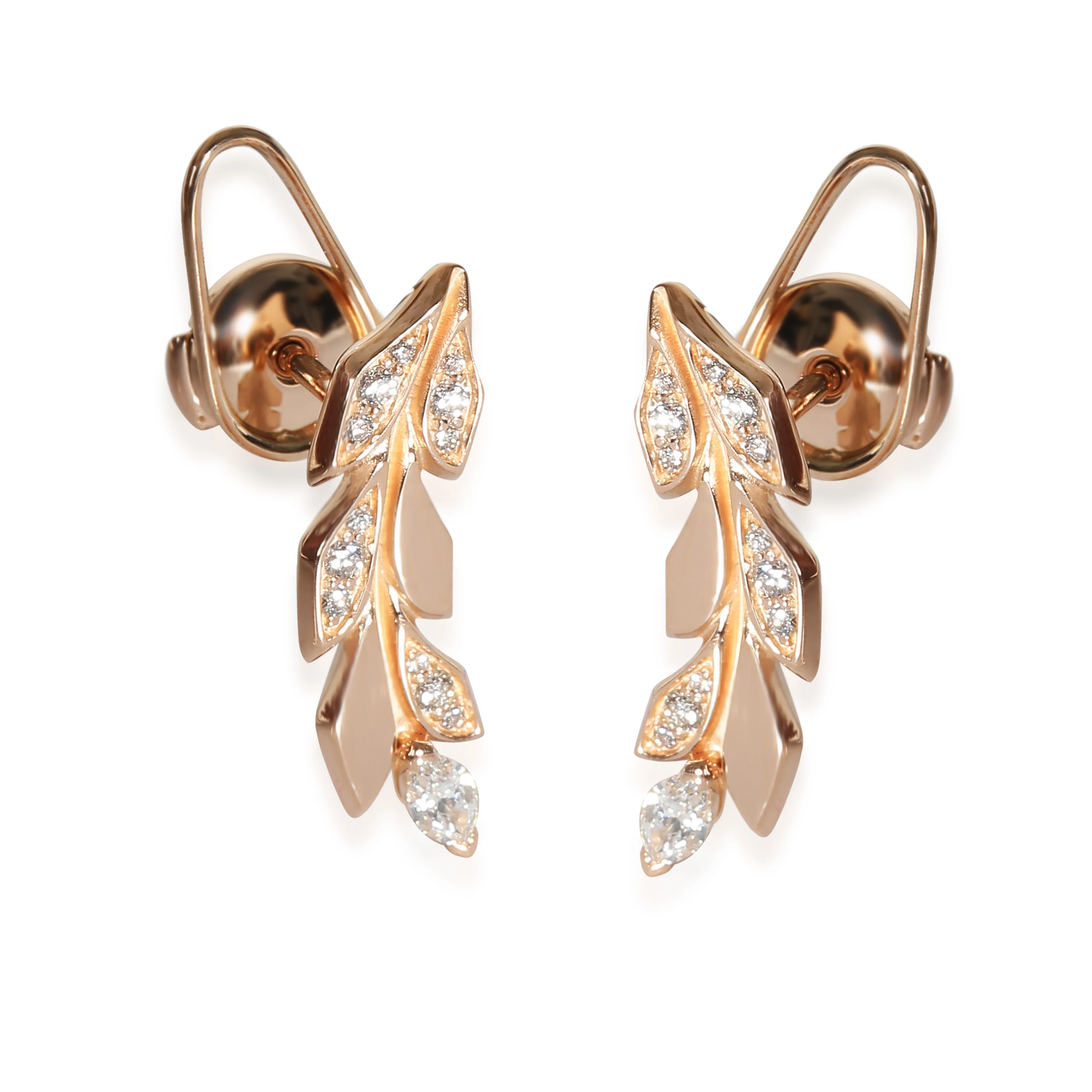 Victoria Earrings in 18k Rose Gold 0.33 CTW - Image 4