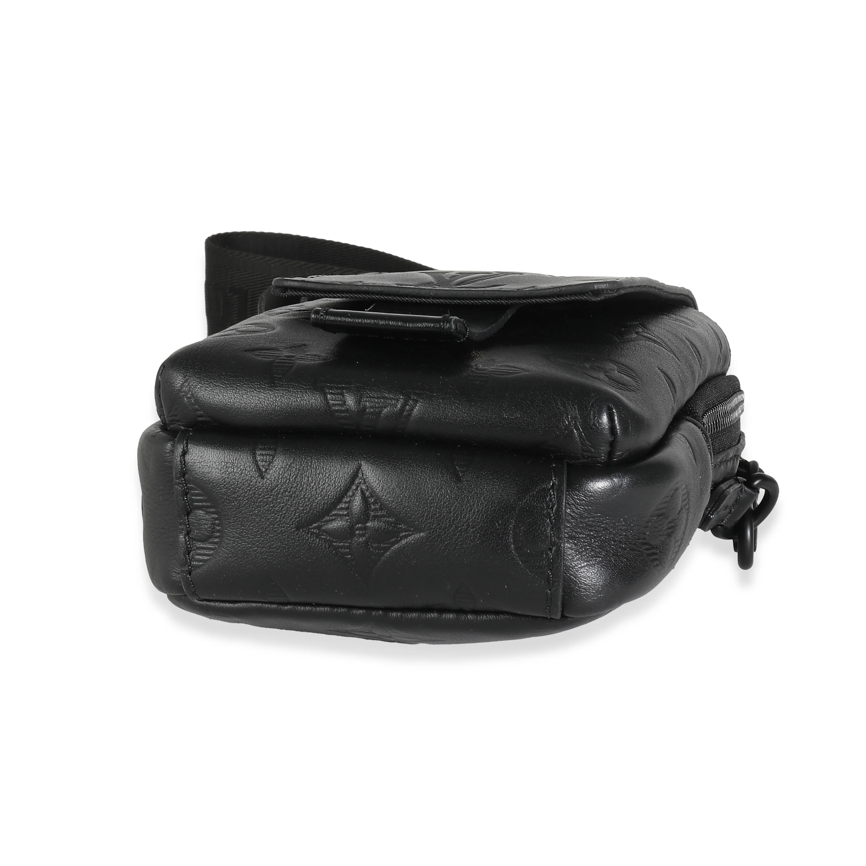 Louis Vuitton Black Monogram Shadow Double Phone Pouch NM - Image 6
