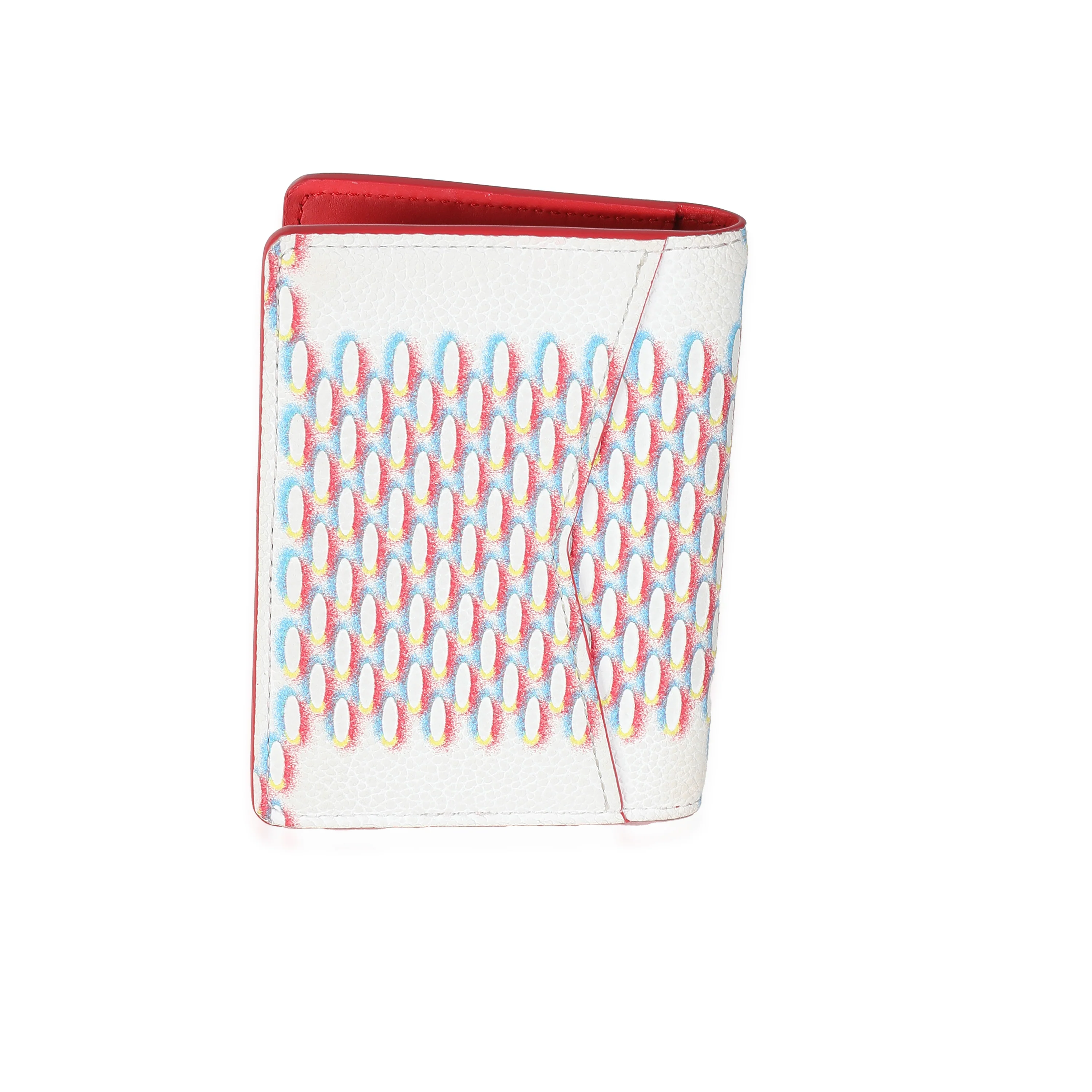 Red White Blue Leather Damier Spray Pocket Organizer - Image 3