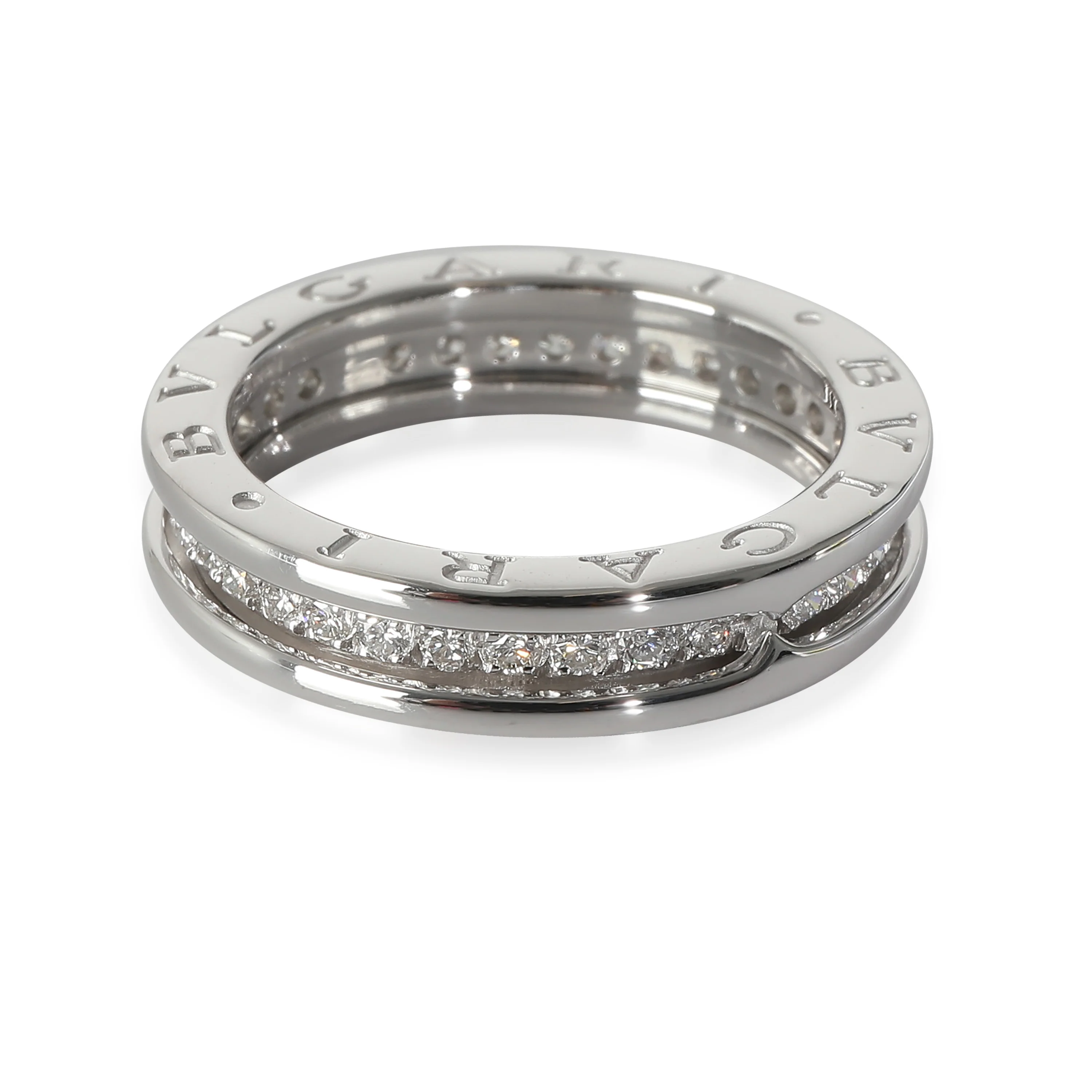 B.zero1 Band in 18k White Gold 0.48 CTW - Image 3