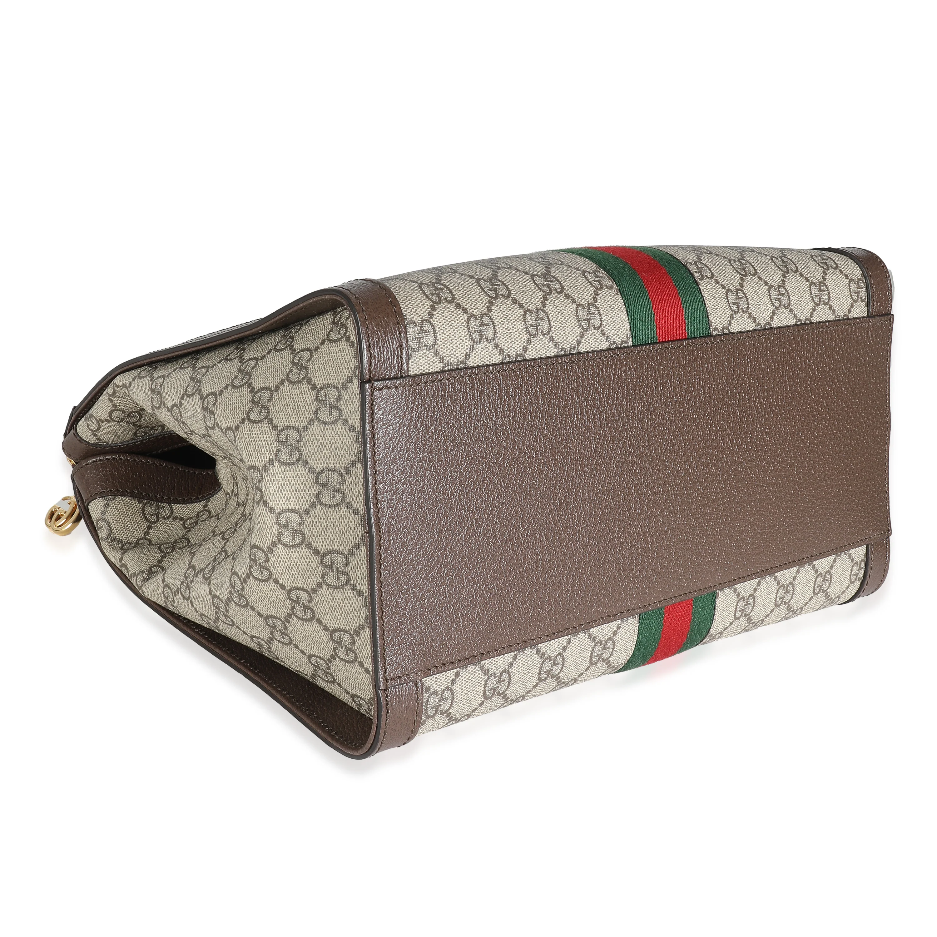 Gucci Beige GG Supreme Medium Ophidia Tote Bag - Image 7