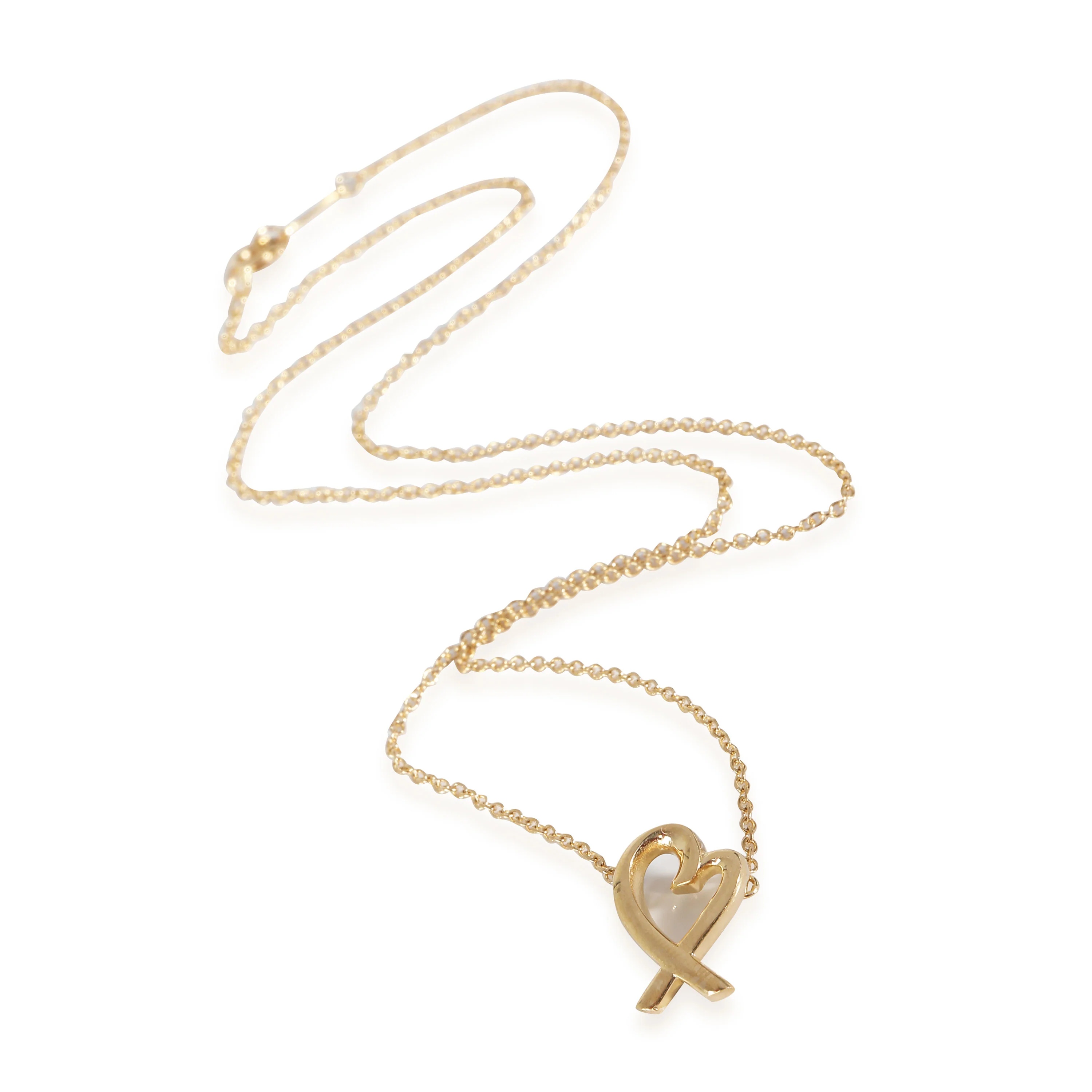 Paloma Picasso Mini Loving Heart Pendant in 18k Yellow Gold - Image 2