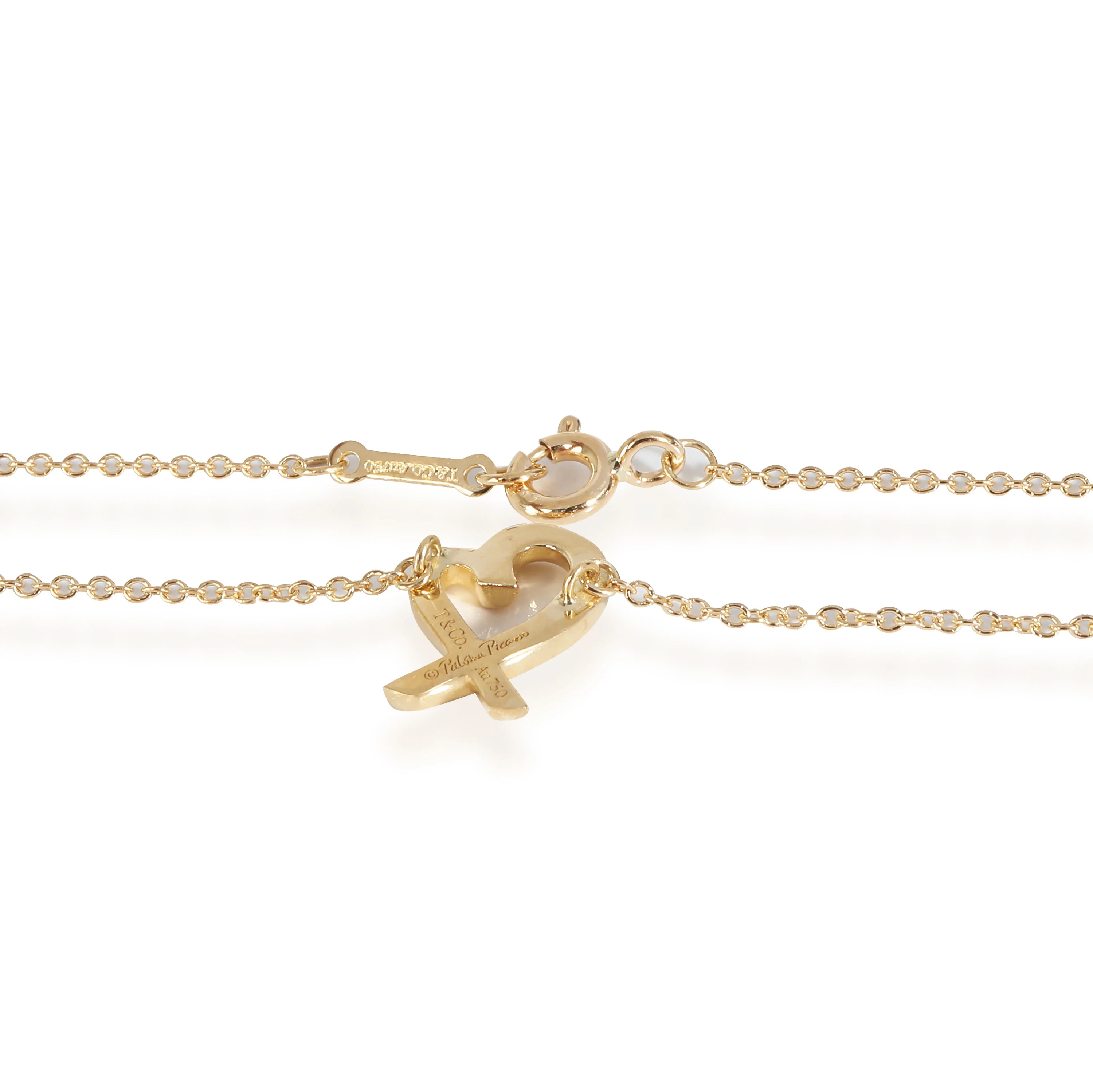 Paloma Picasso Mini Loving Heart Pendant in 18k Yellow Gold - Image 3
