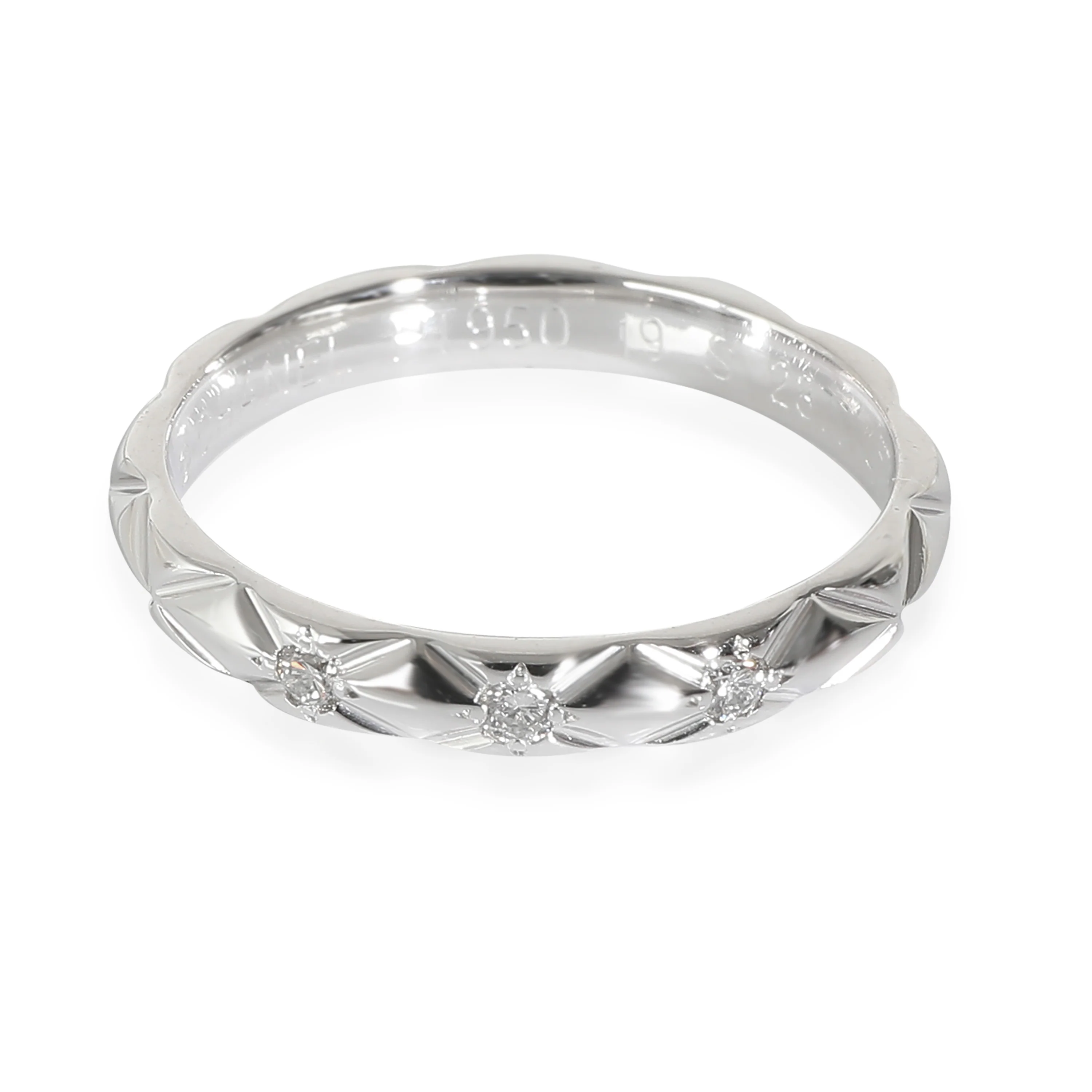 Coco Crush Band in Platinum 0.04 CTW