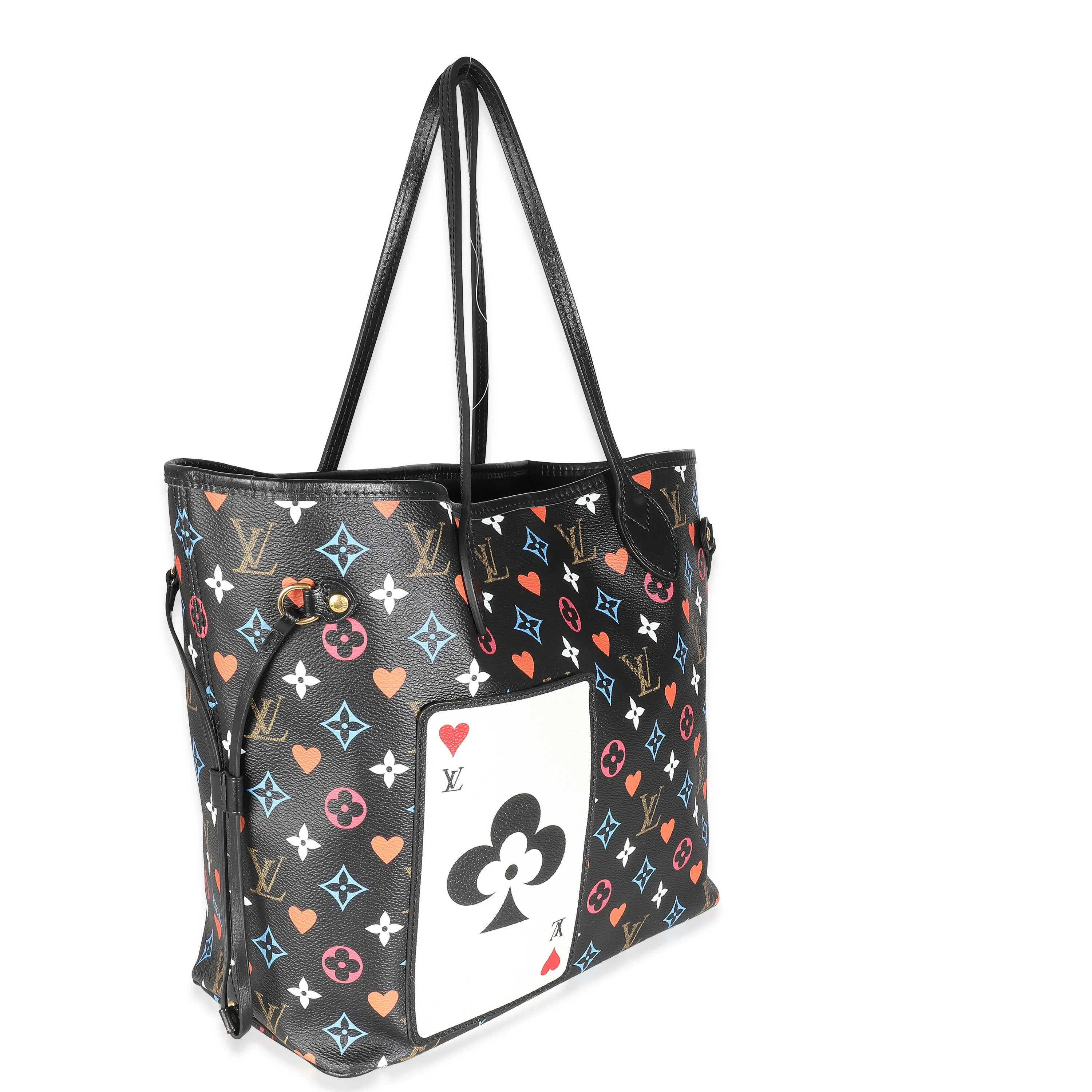 Black Monogram Multicolor Canvas Game On Neverfull MM - Image 3