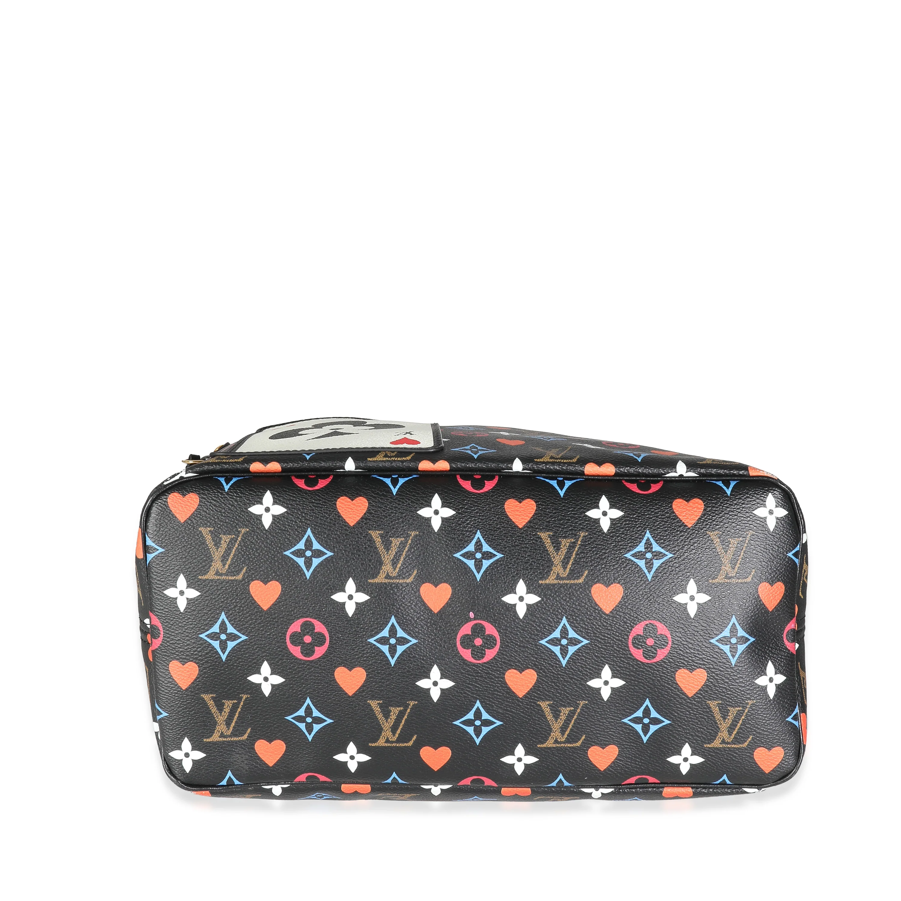 Black Monogram Multicolor Canvas Game On Neverfull MM - Image 6
