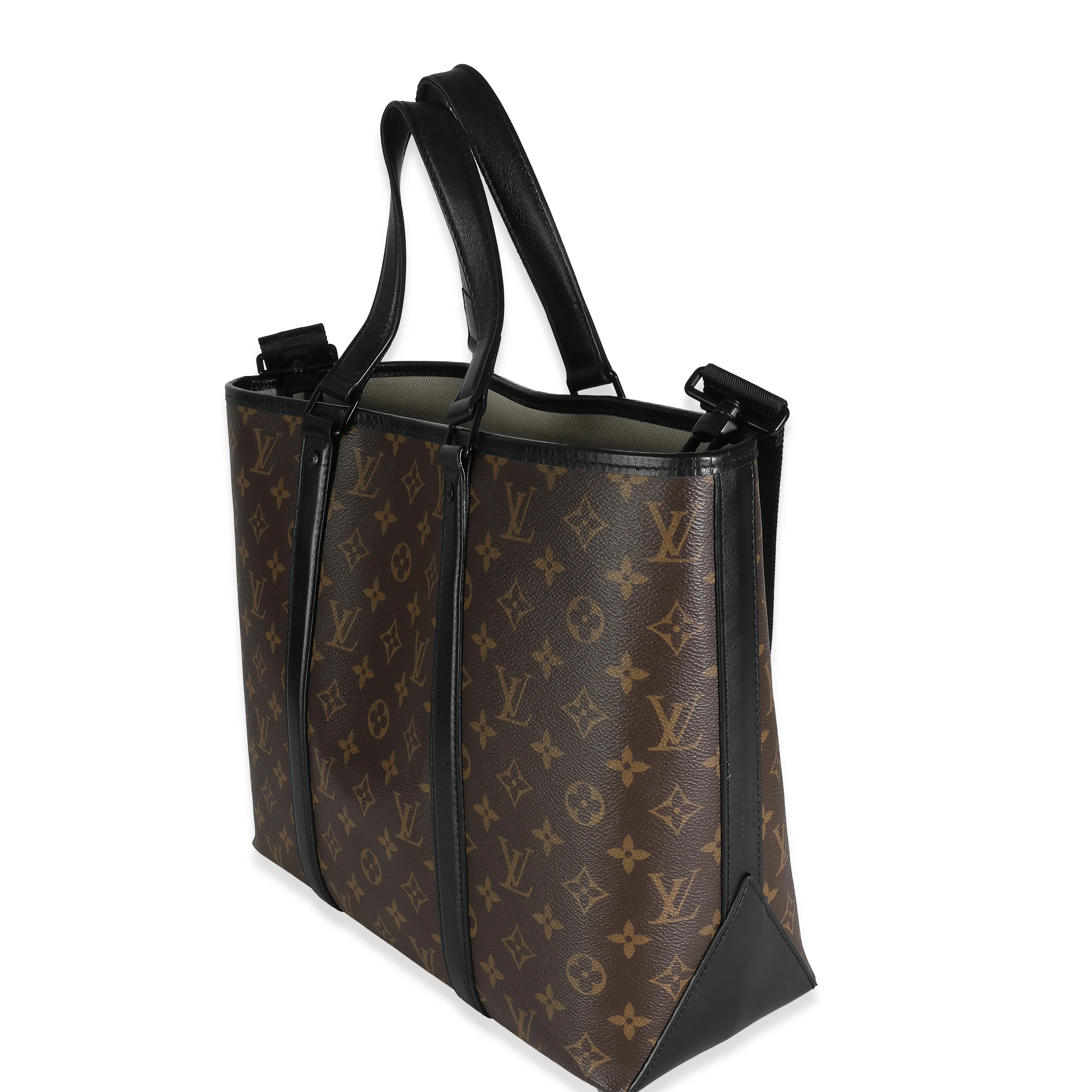 Louis Vuitton Monogram Macassar Canvas Weekend Tote - Image 2