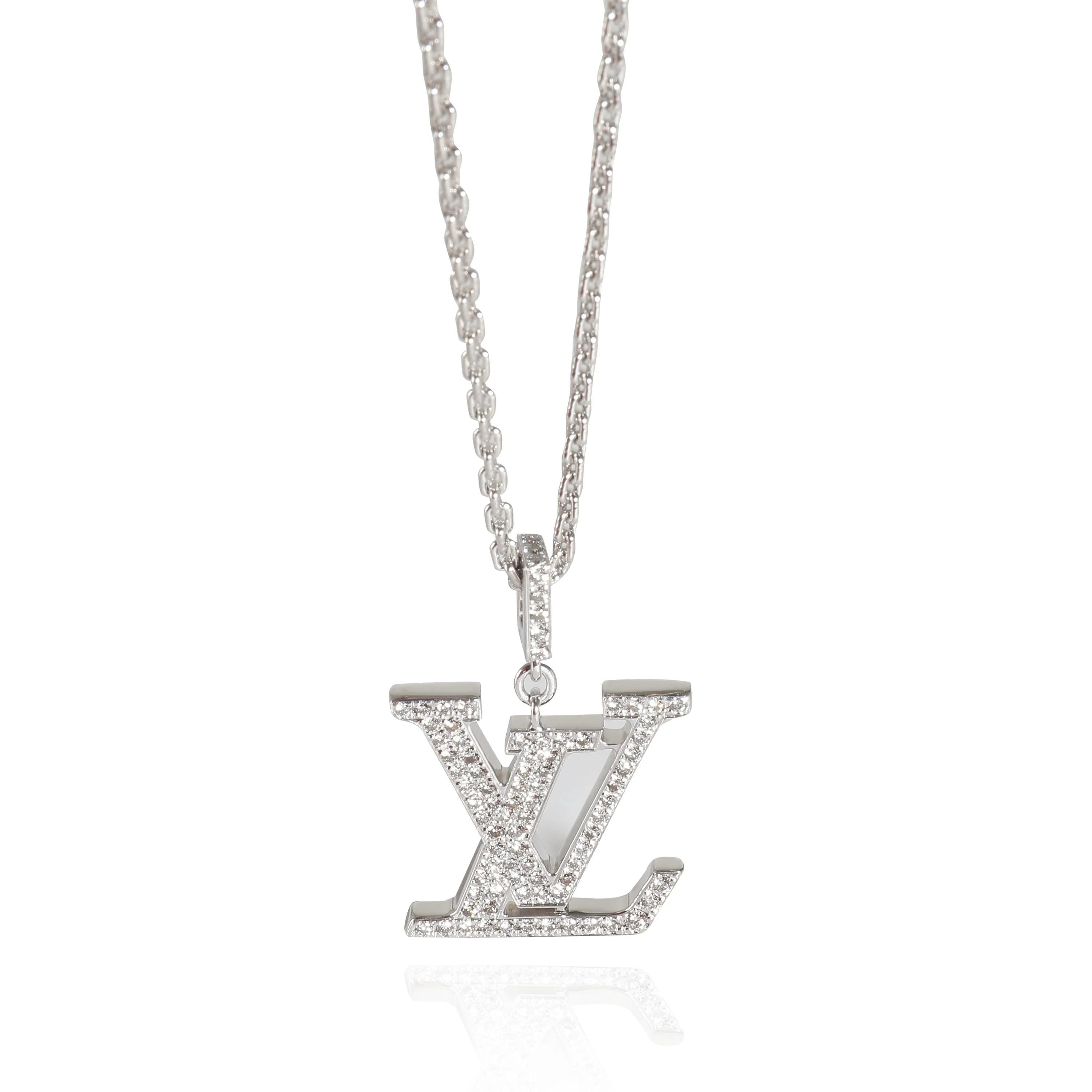 Idylle Blossom Pendant in 18k White Gold 0.3 CTW
