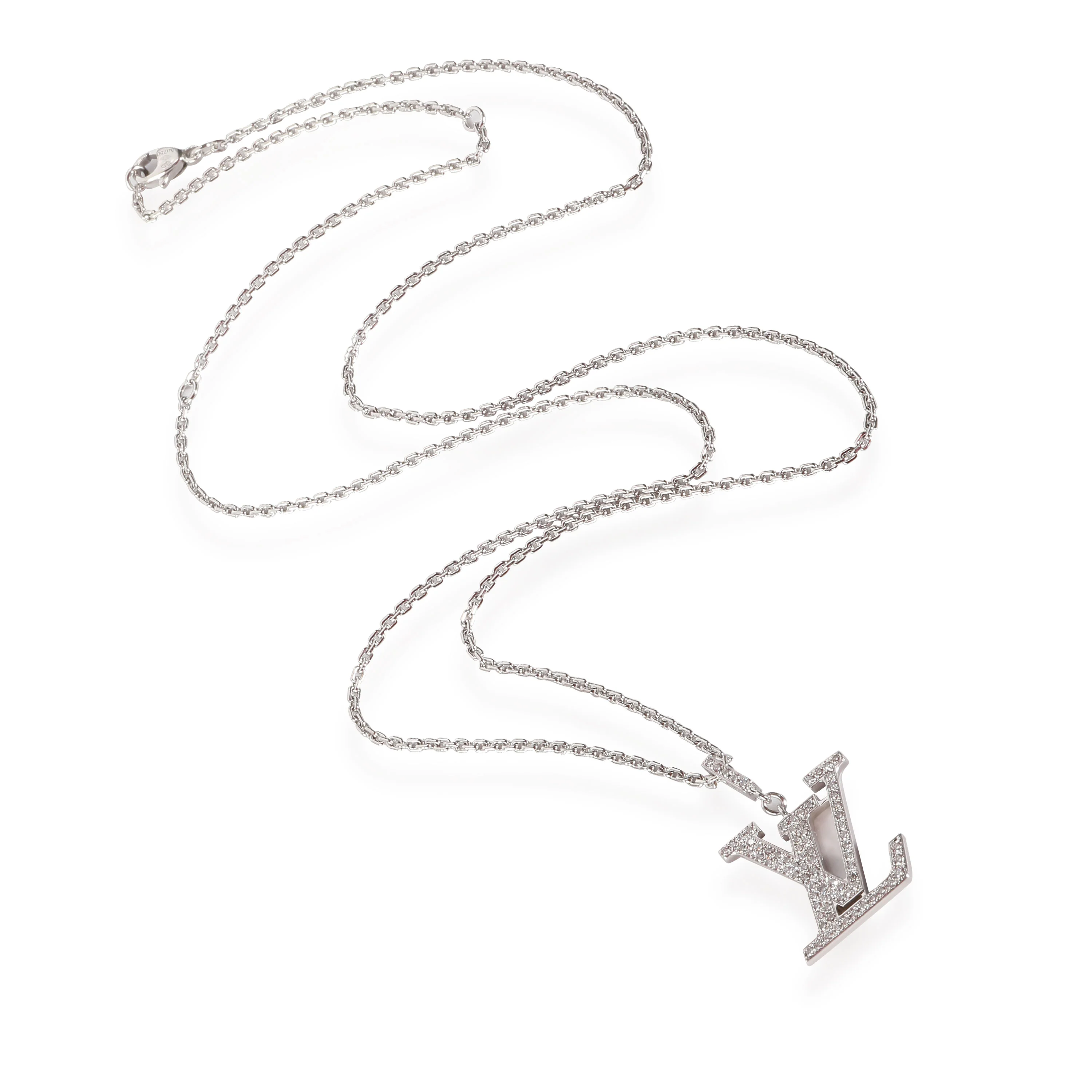 Idylle Blossom Pendant in 18k White Gold 0.3 CTW - Image 2