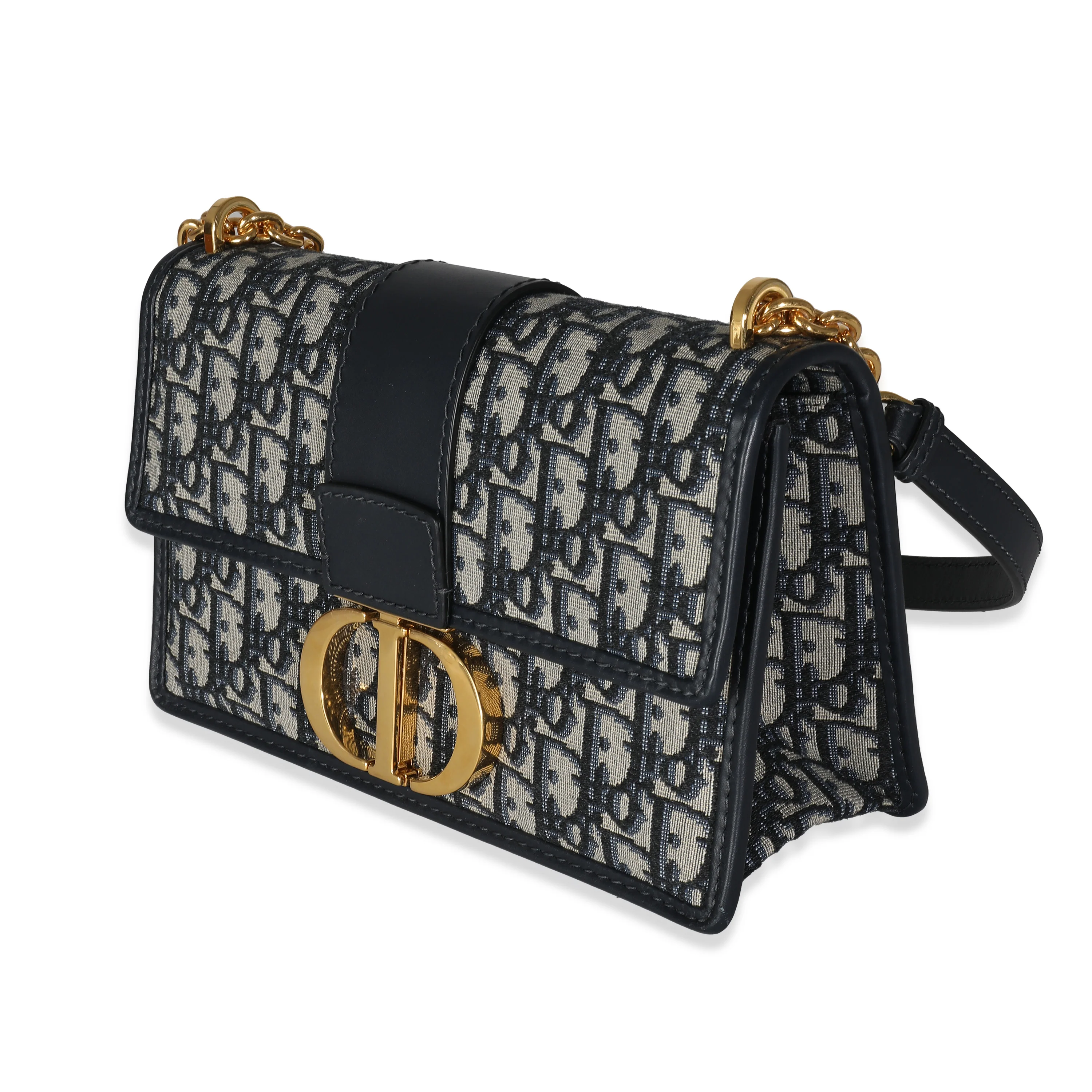 Christian Dior Blue Oblique Dior 30 Montaigne Chain Bag - Image 2