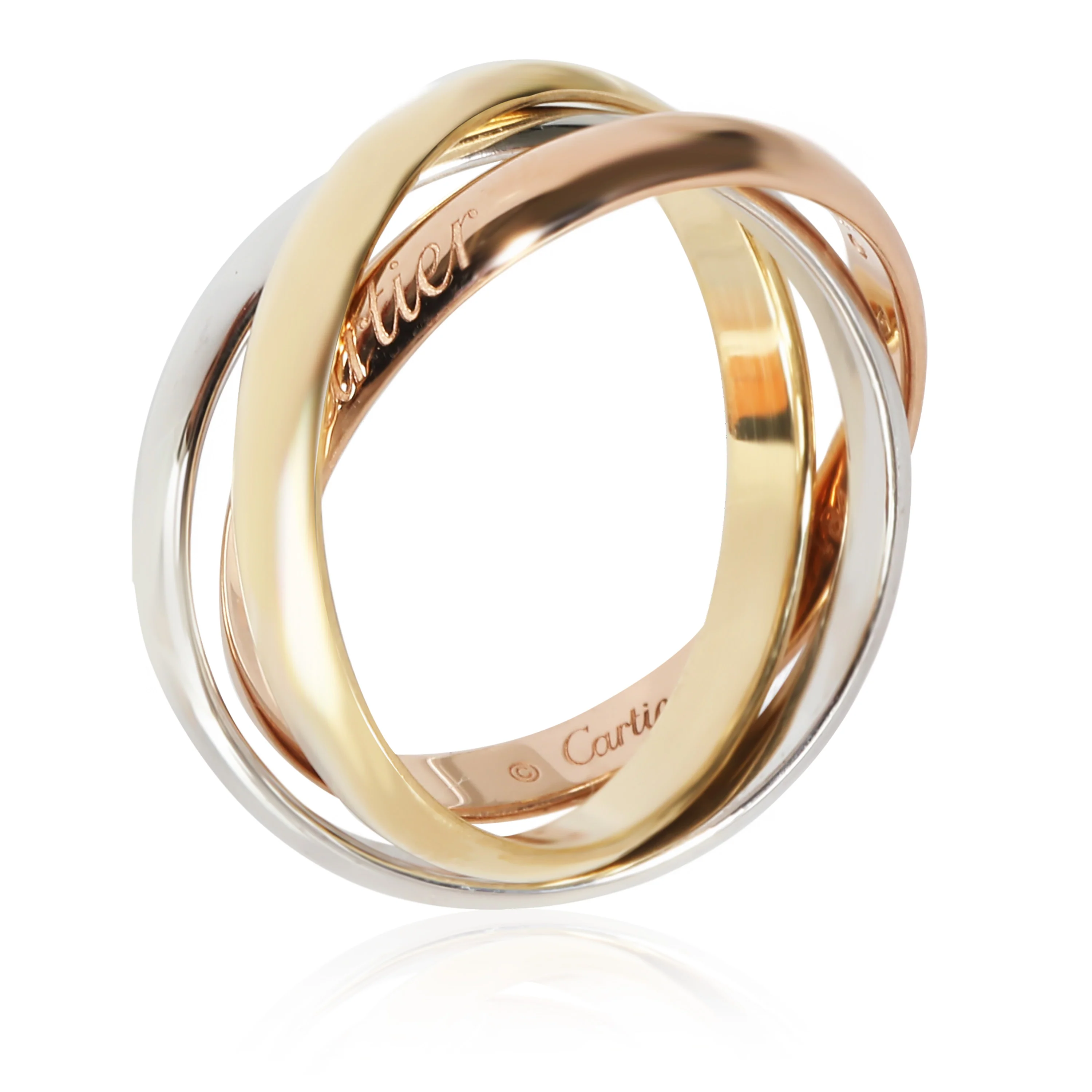 Trinity Ring in 18k 3 Tone Gold - Image 2
