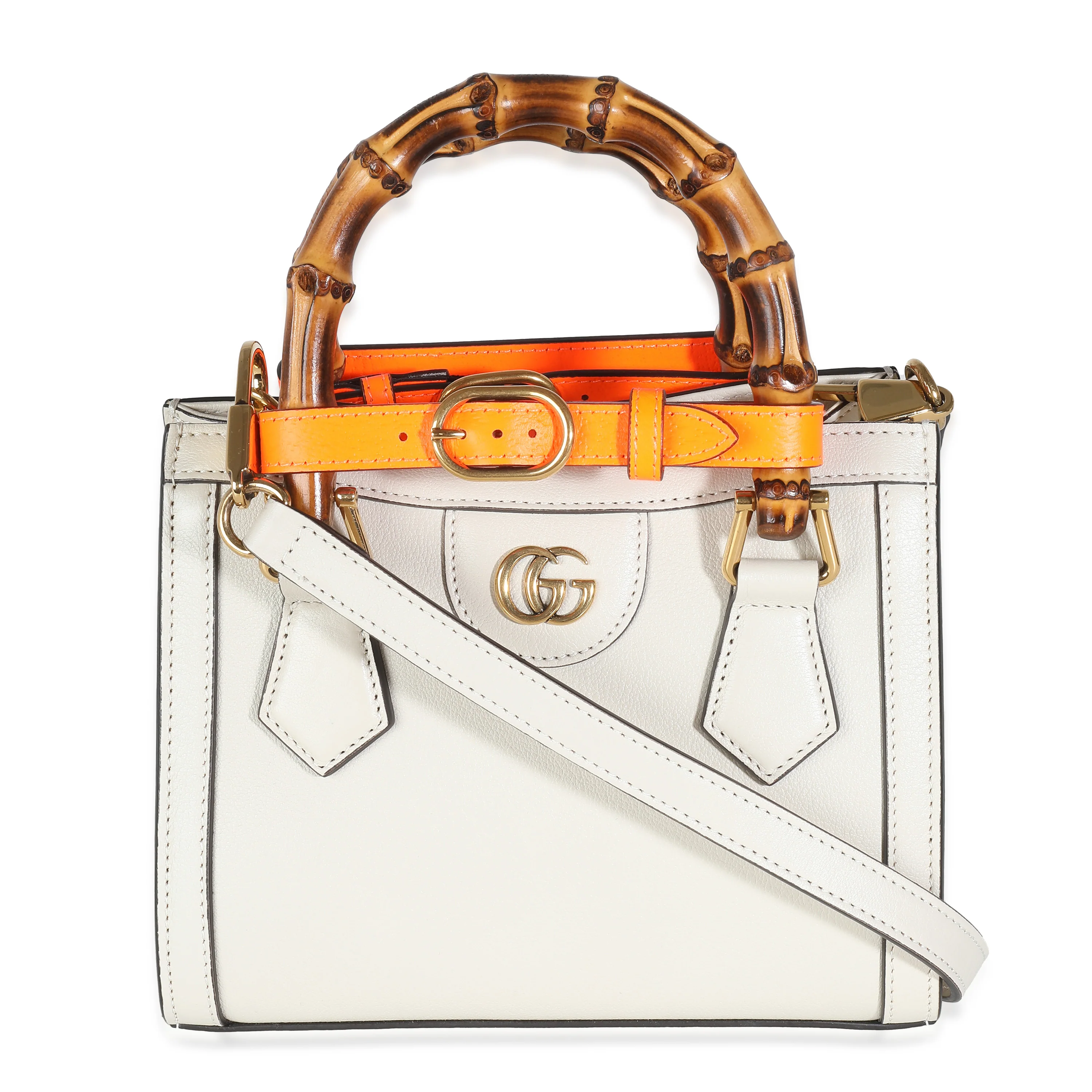 Mystic White Wonka Grain Calfskin Mini Diana Tote - Image 4
