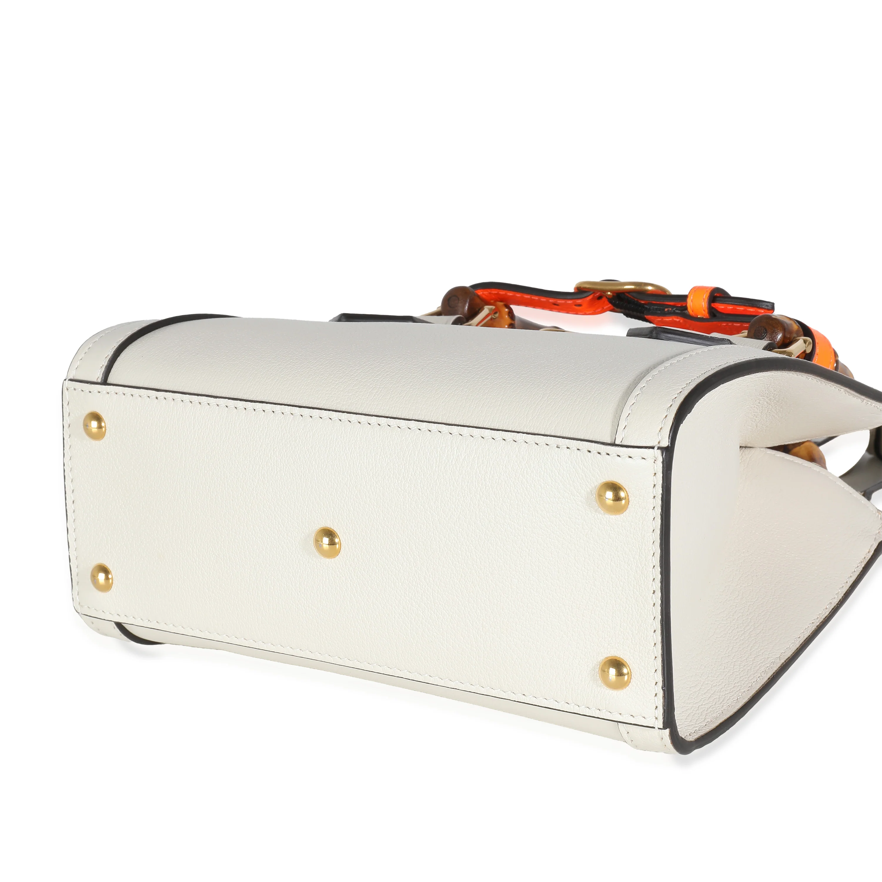 Mystic White Wonka Grain Calfskin Mini Diana Tote - Image 7