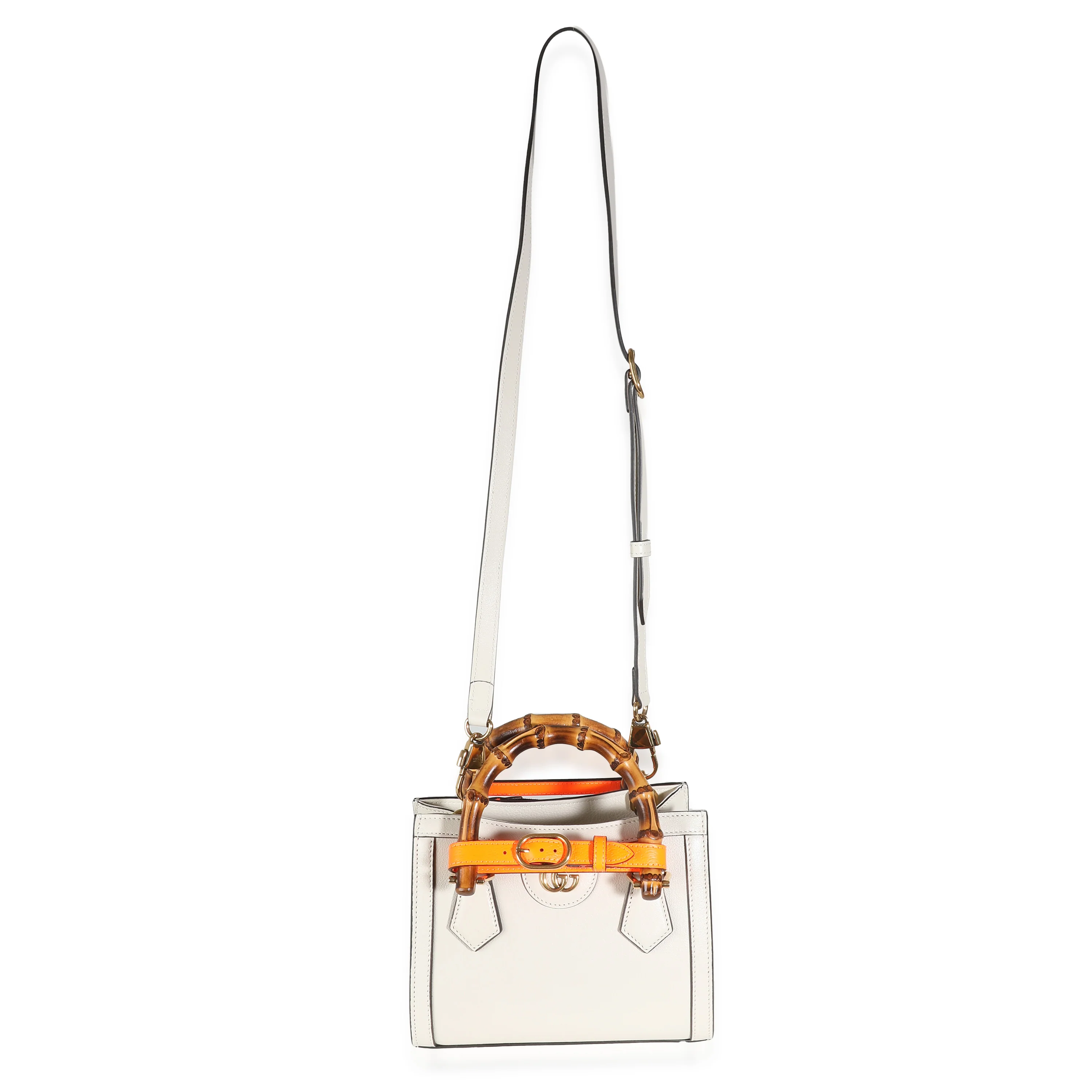 Mystic White Wonka Grain Calfskin Mini Diana Tote - Image 8