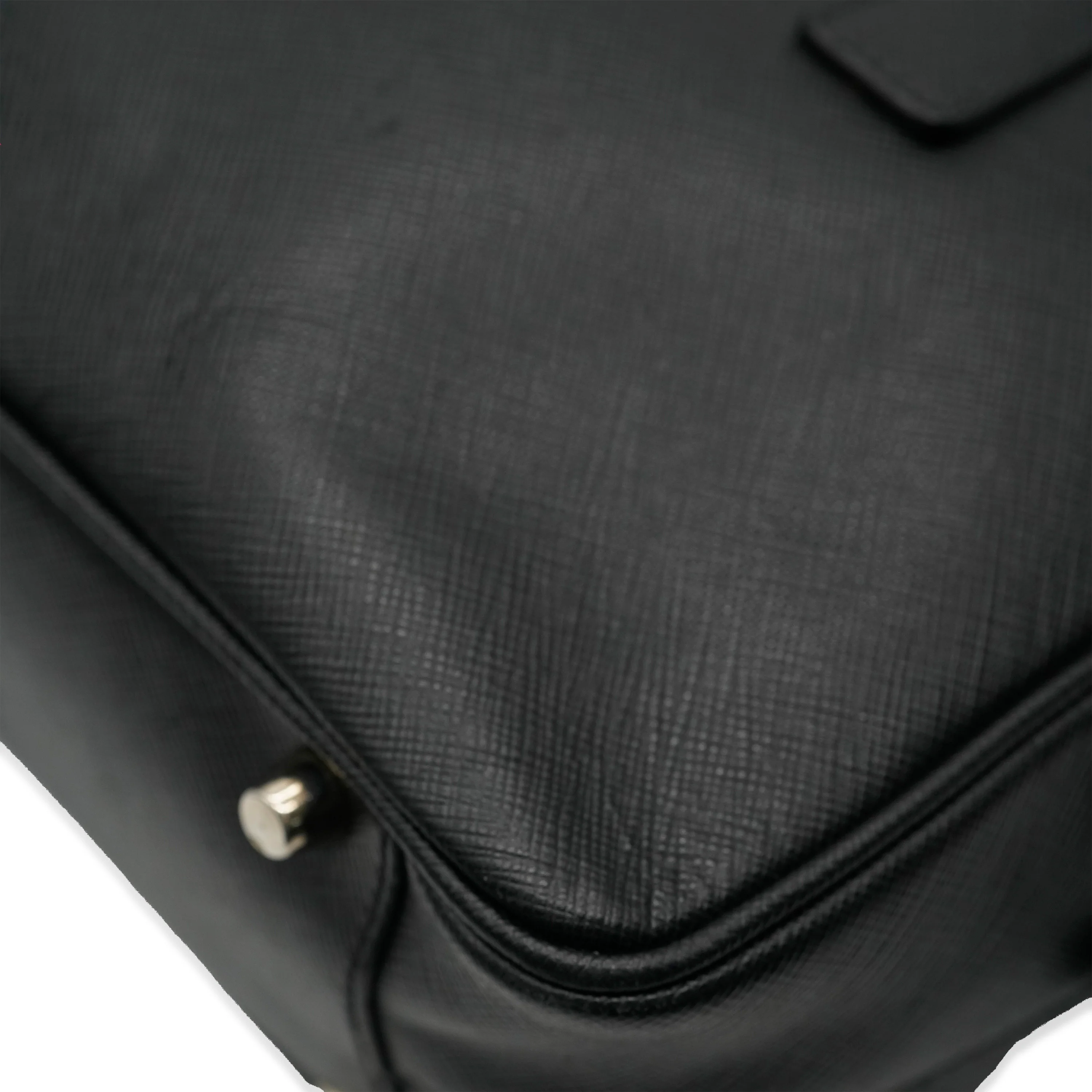 Black Saffiano Small Bauletto Bag - Image 2