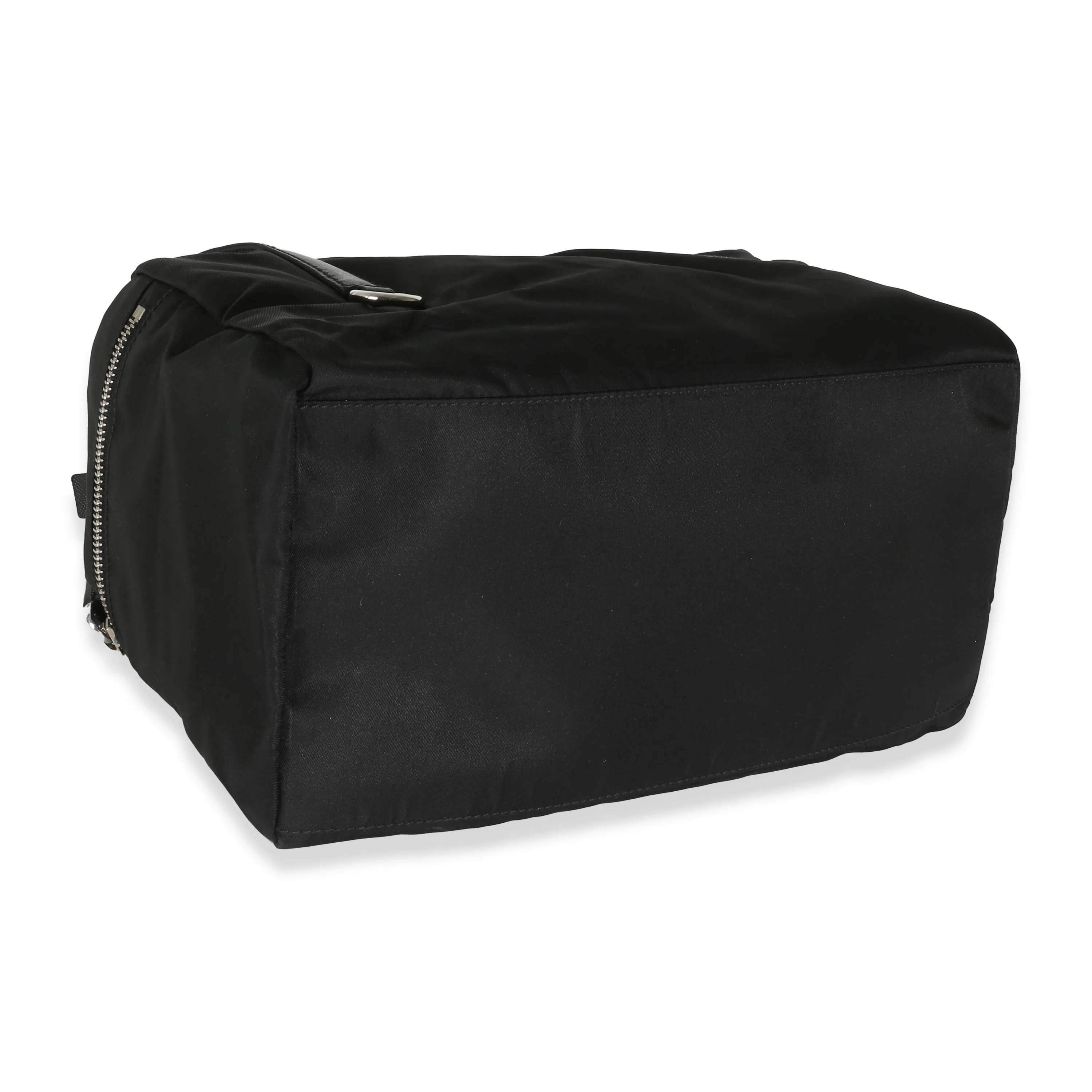 Black Tessuto Nylon Small Bowler Bag - Image 6
