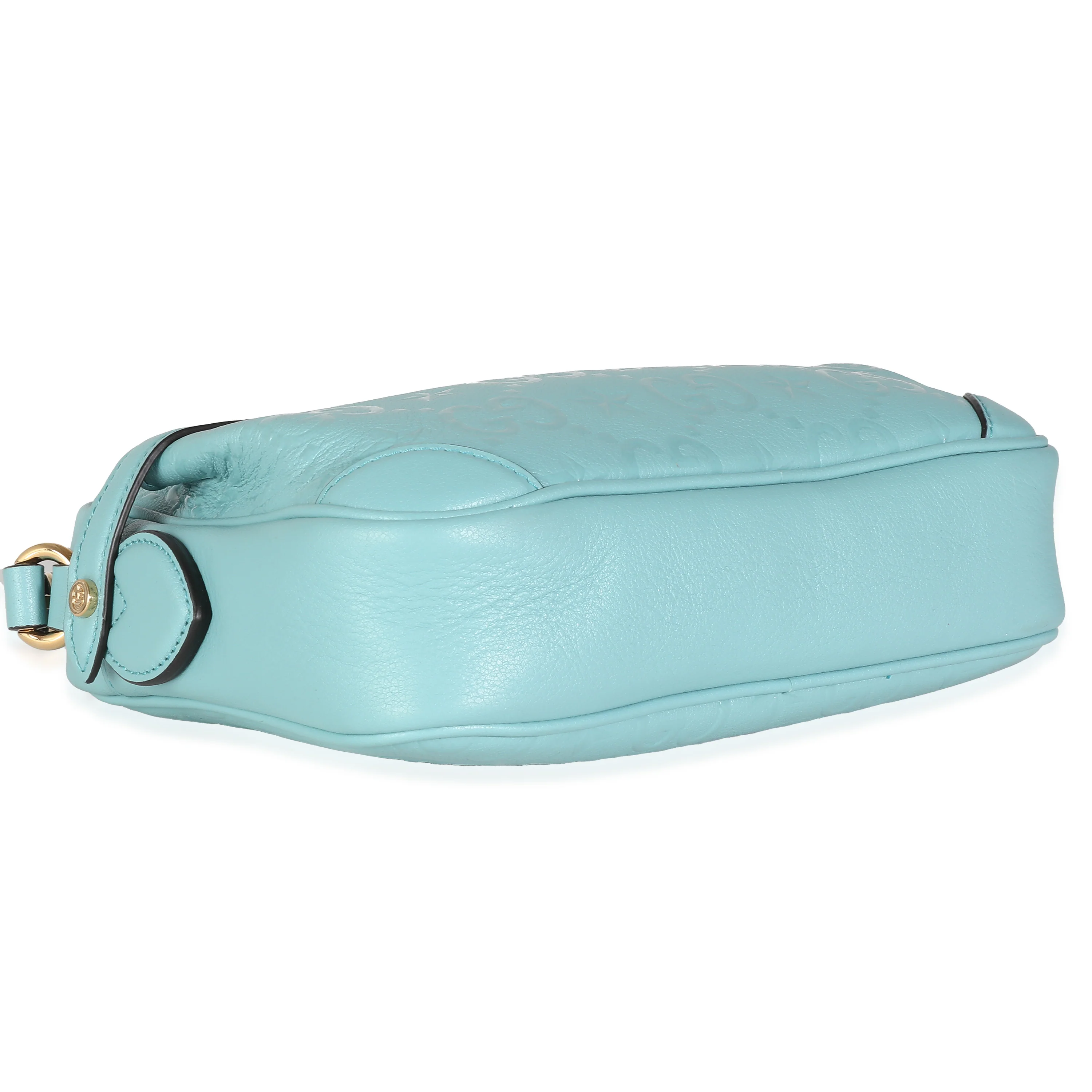 Blue Wonka Grain Calfskin GG Monogram Star Embossed Crossbody - Image 6