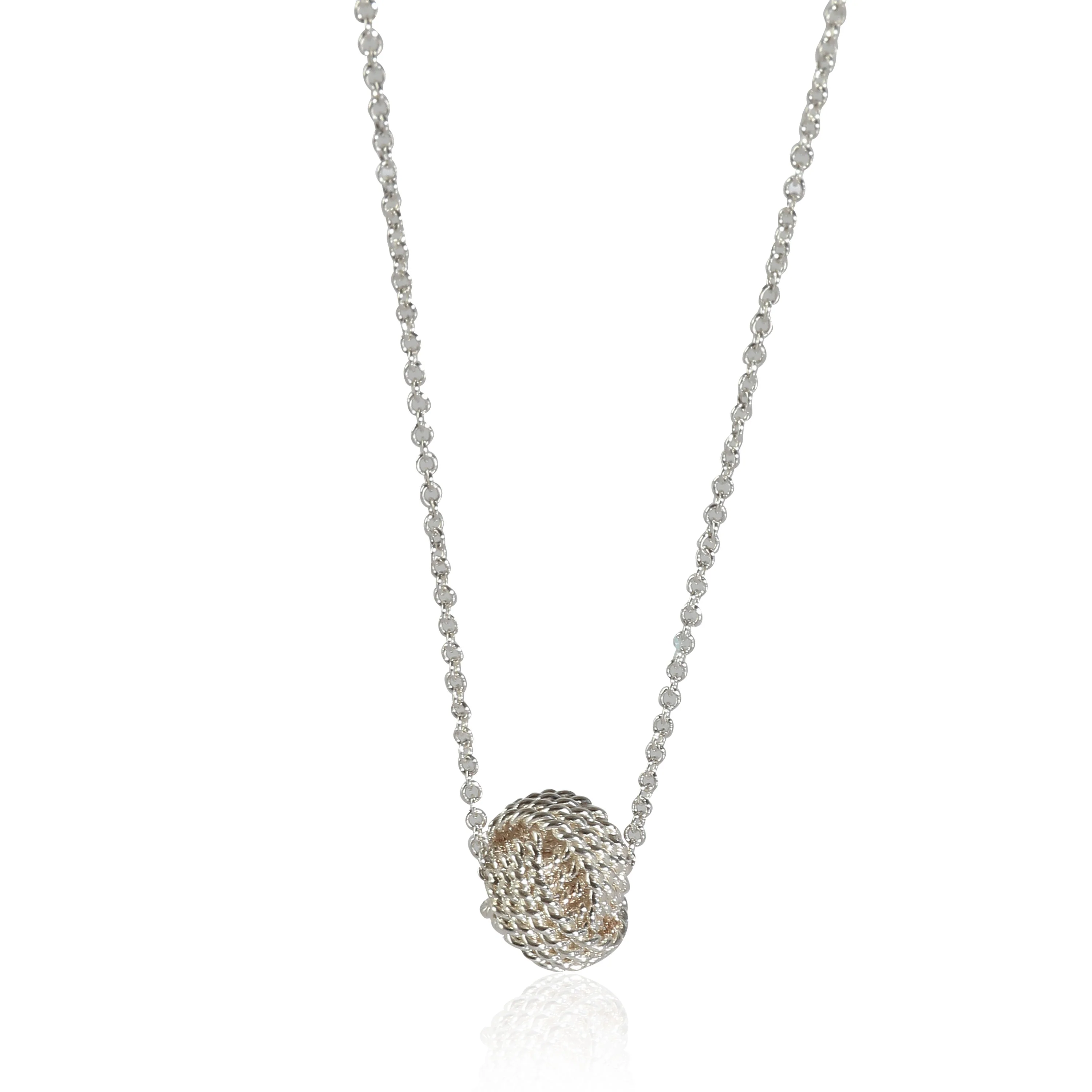 Rope Knot Pendant in Sterling Silver