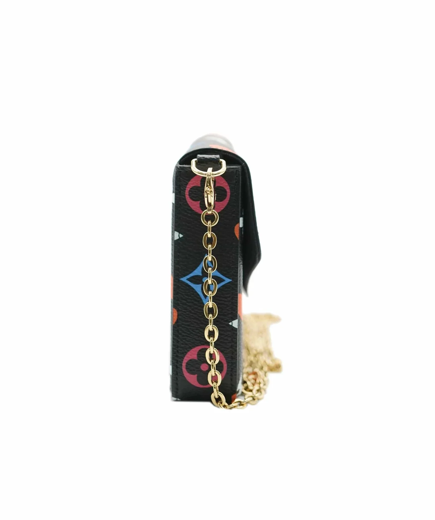 Black Multicolor Monogram Canvas Game On Felicie Pochette - Image 2