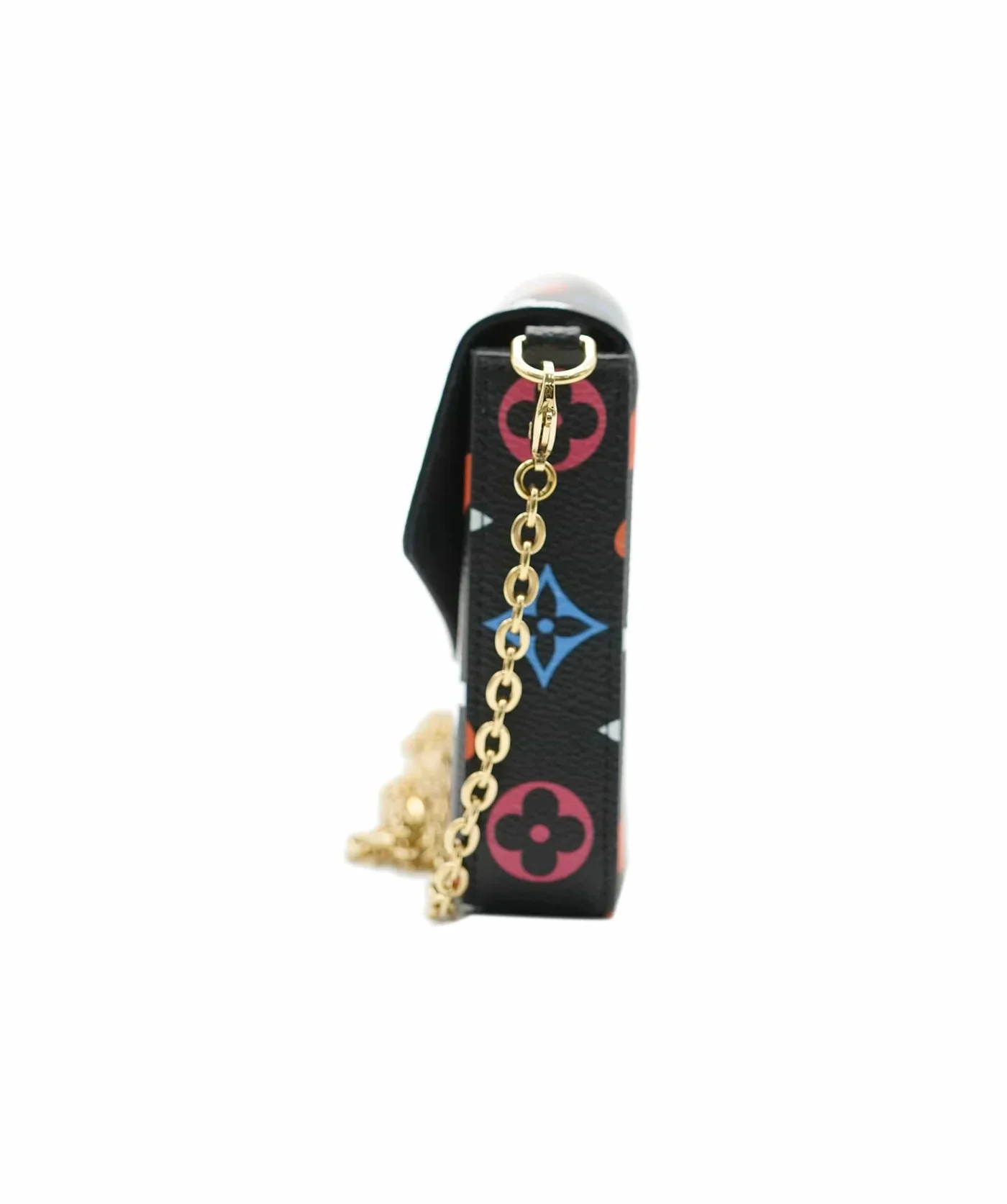 Black Multicolor Monogram Canvas Game On Felicie Pochette - Image 3