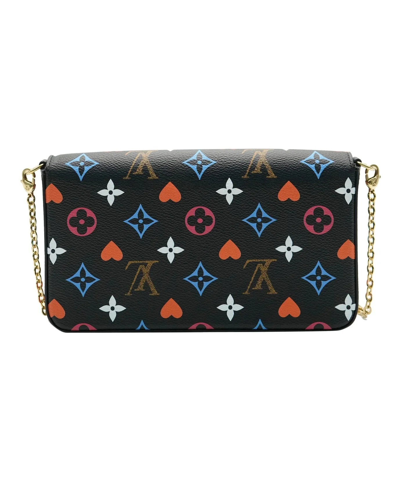 Black Multicolor Monogram Canvas Game On Felicie Pochette - Image 4