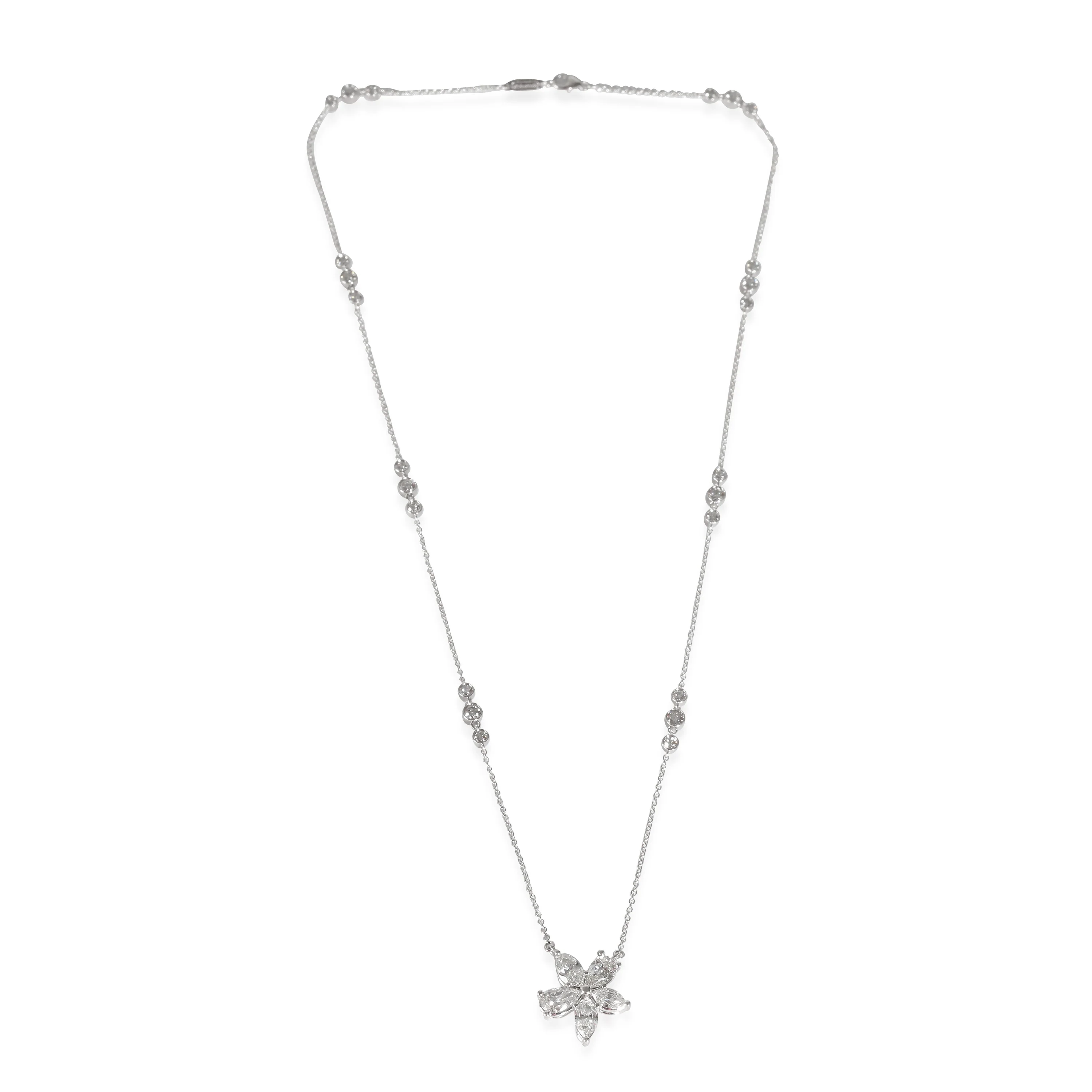 Victoria Necklace in  Platinum 2.90 CTW - Image 2
