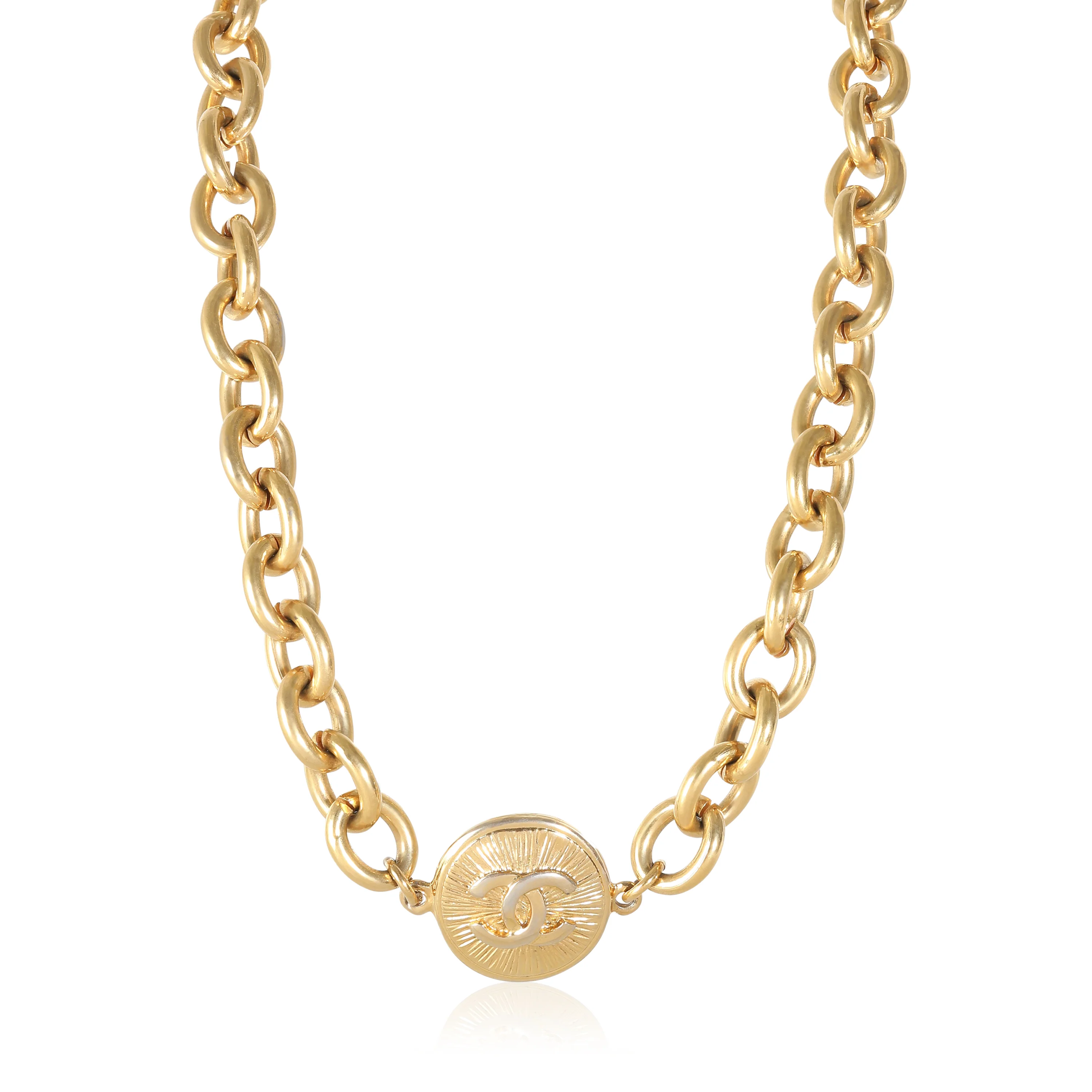 Vintage Fashion Necklace in Gold Plated