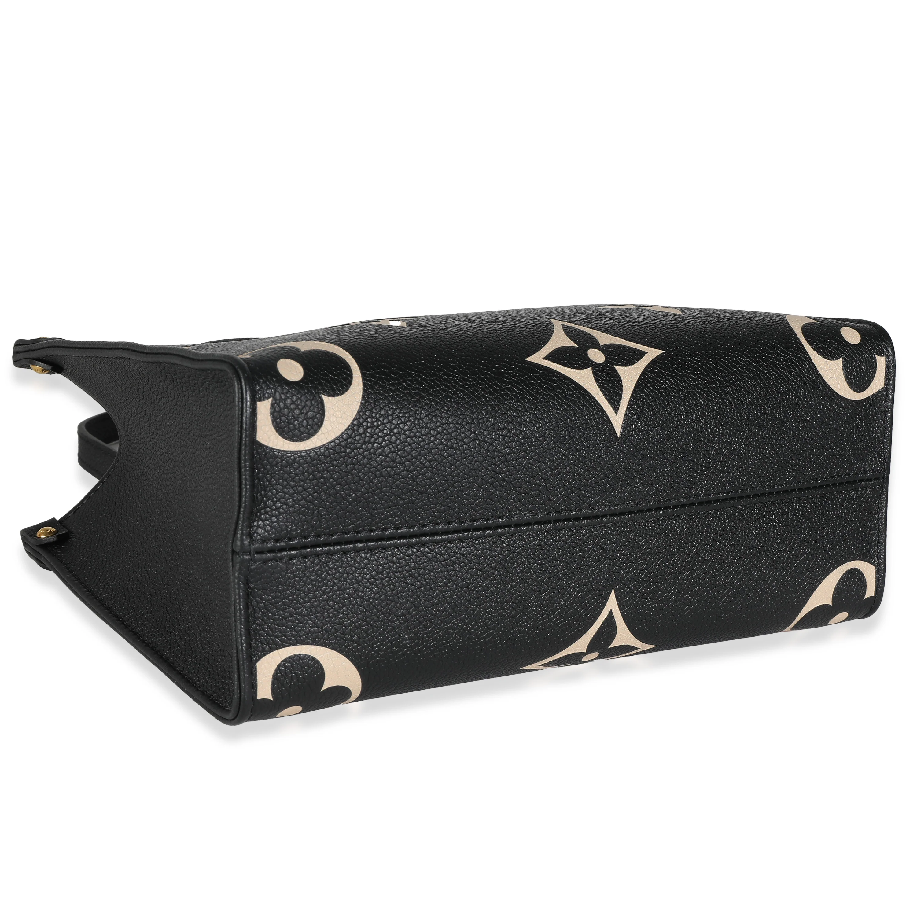Louis Vuitton Black Beige Giant Monogram Empreinte Onthego PM - Image 6