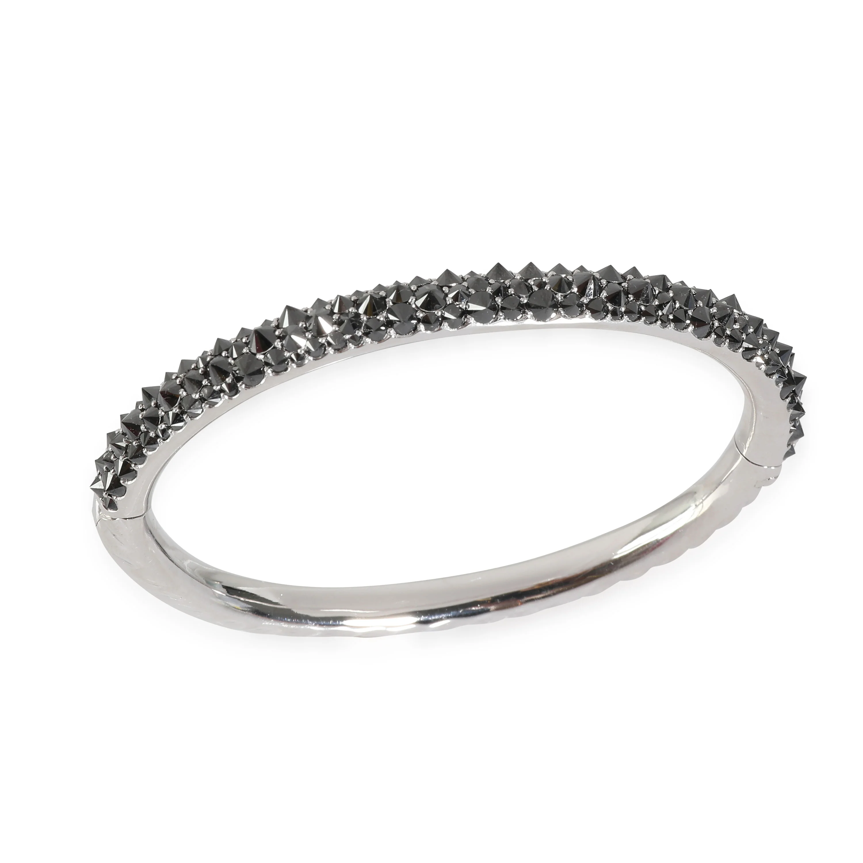 White Gold Diamond Reverse Set Bracelet - Image 6