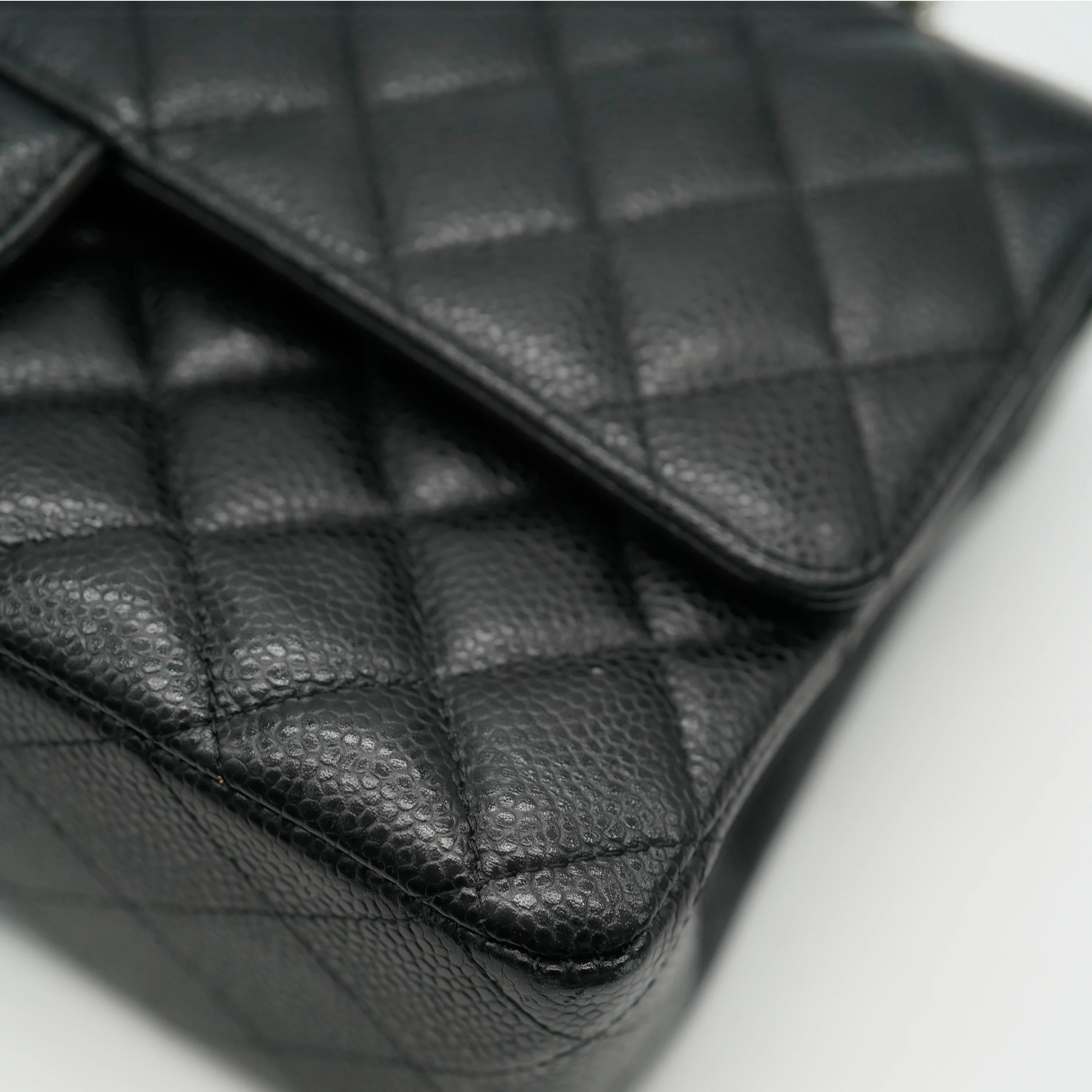 Black Quilted Medium Classic Double Flap Bag - Image 5
