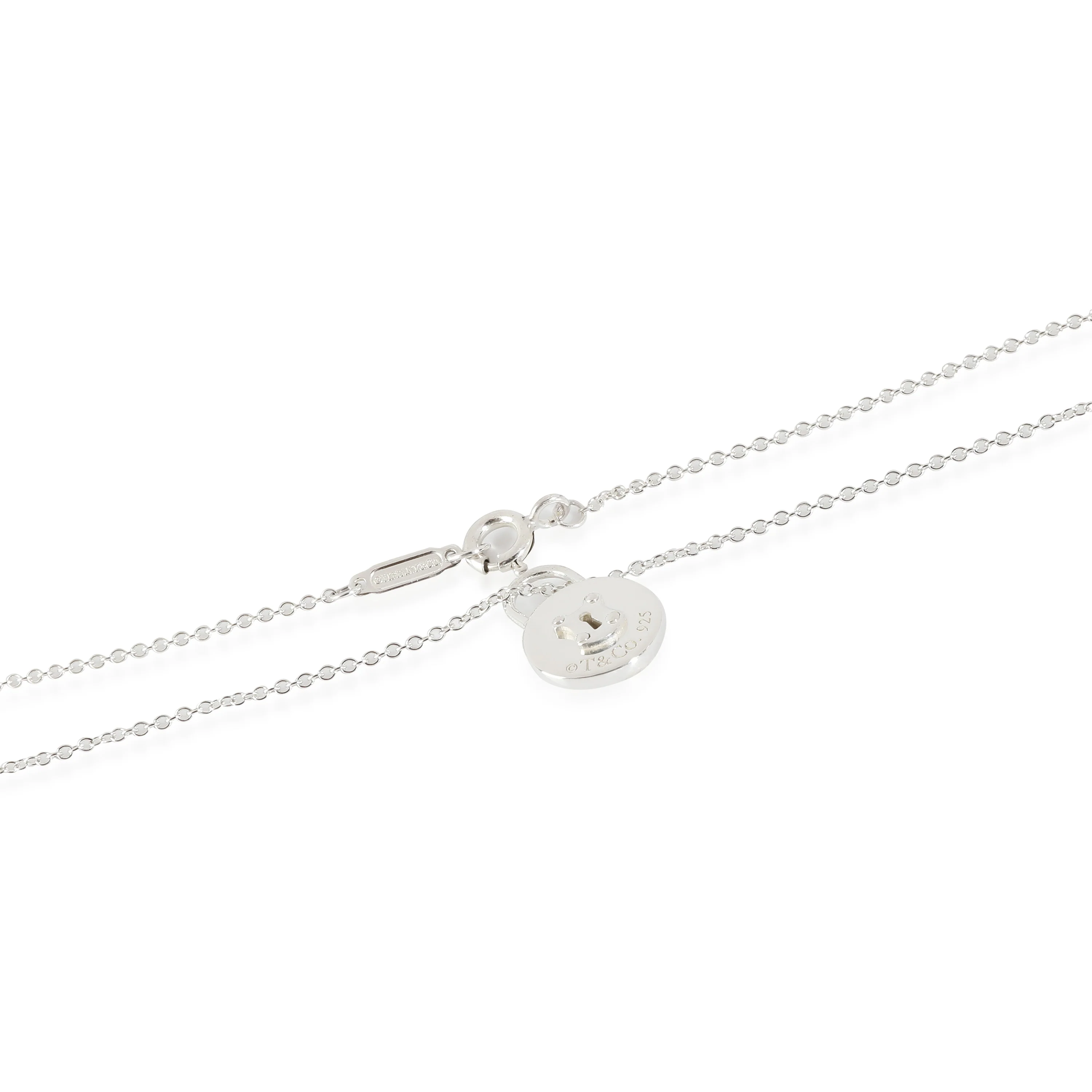 Lock Pendant in Sterling Silver - Image 3