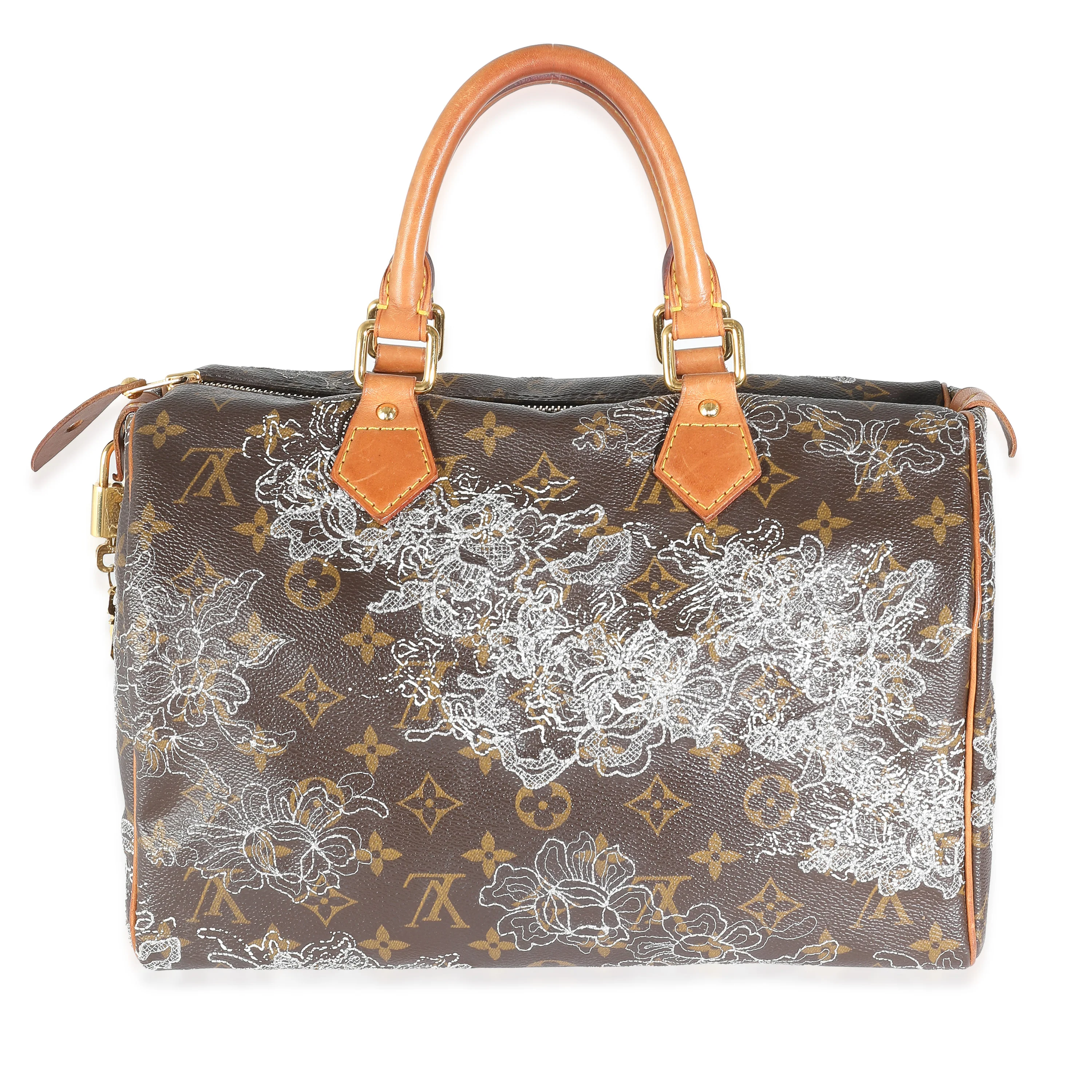 Monogram Canvas Dentelle Speedy 30 - Image 4