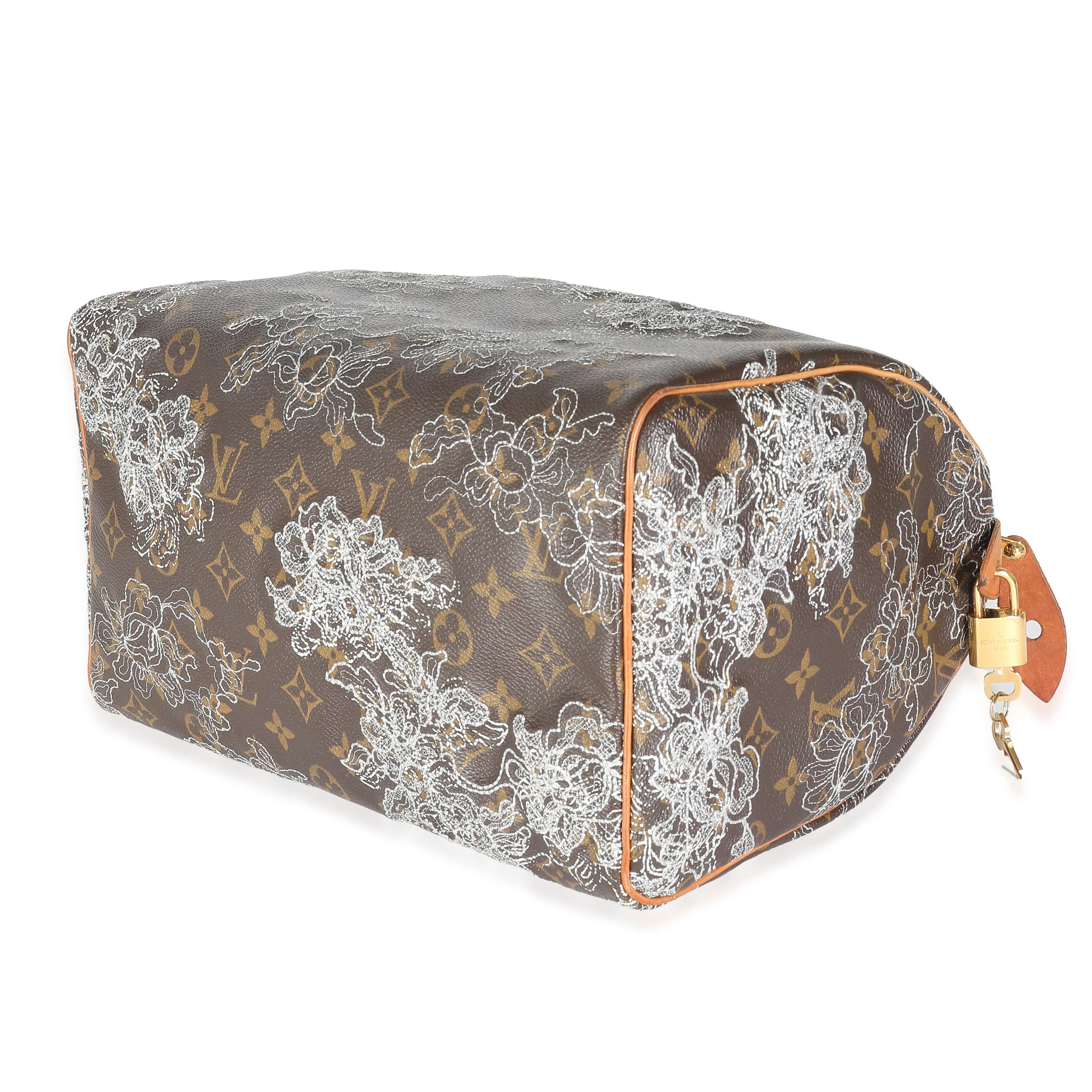 Monogram Canvas Dentelle Speedy 30 - Image 7