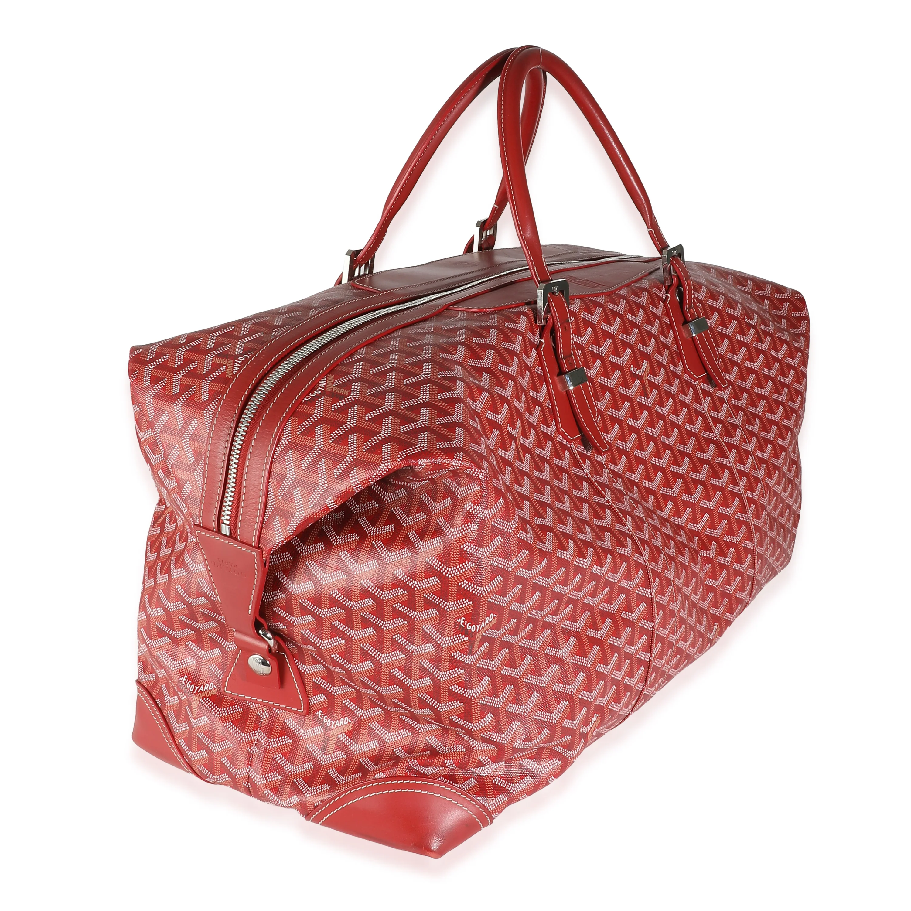 Goyard Red Goyardine Canvas Sac Boeing 55 - Image 3
