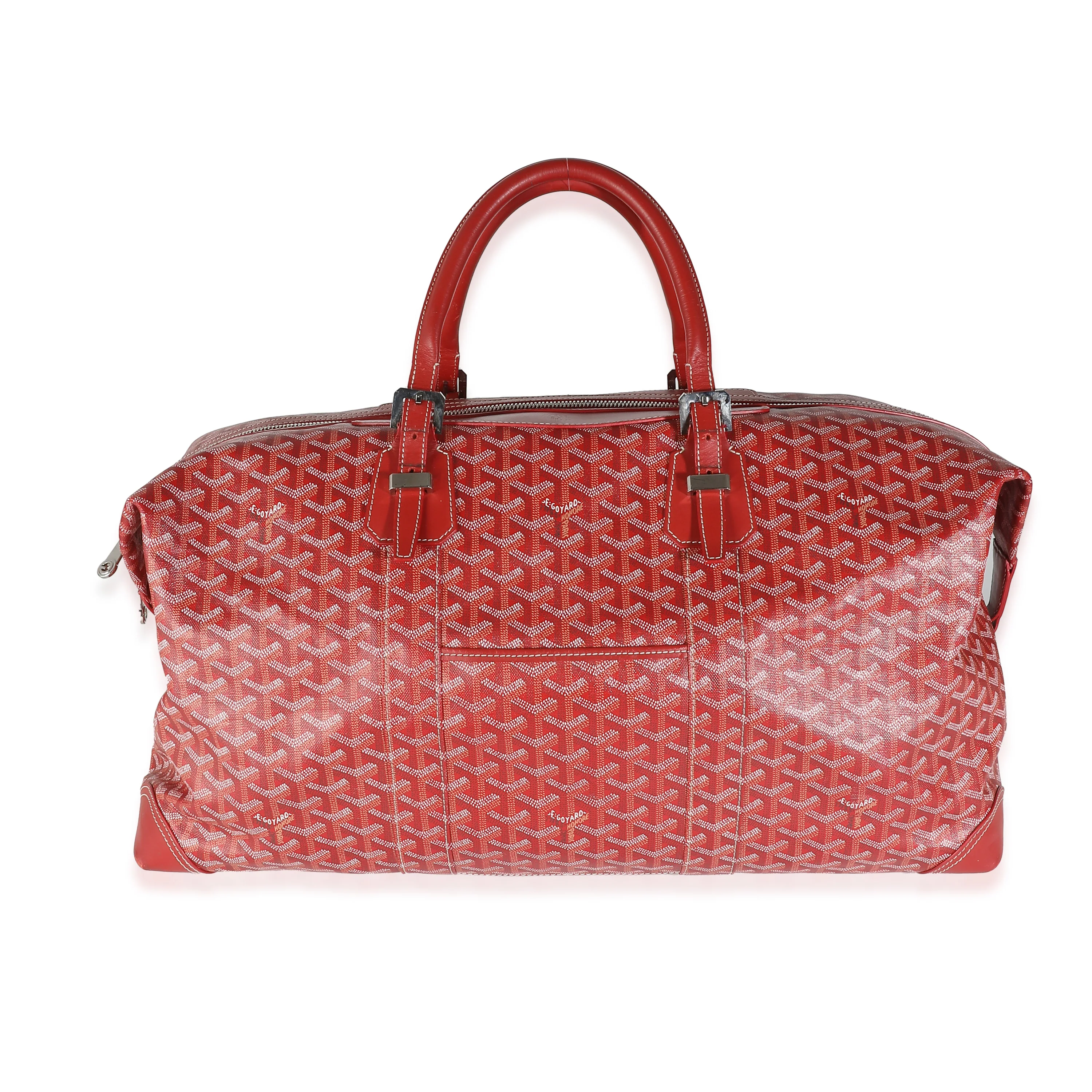 Goyard Red Goyardine Canvas Sac Boeing 55 - Image 4