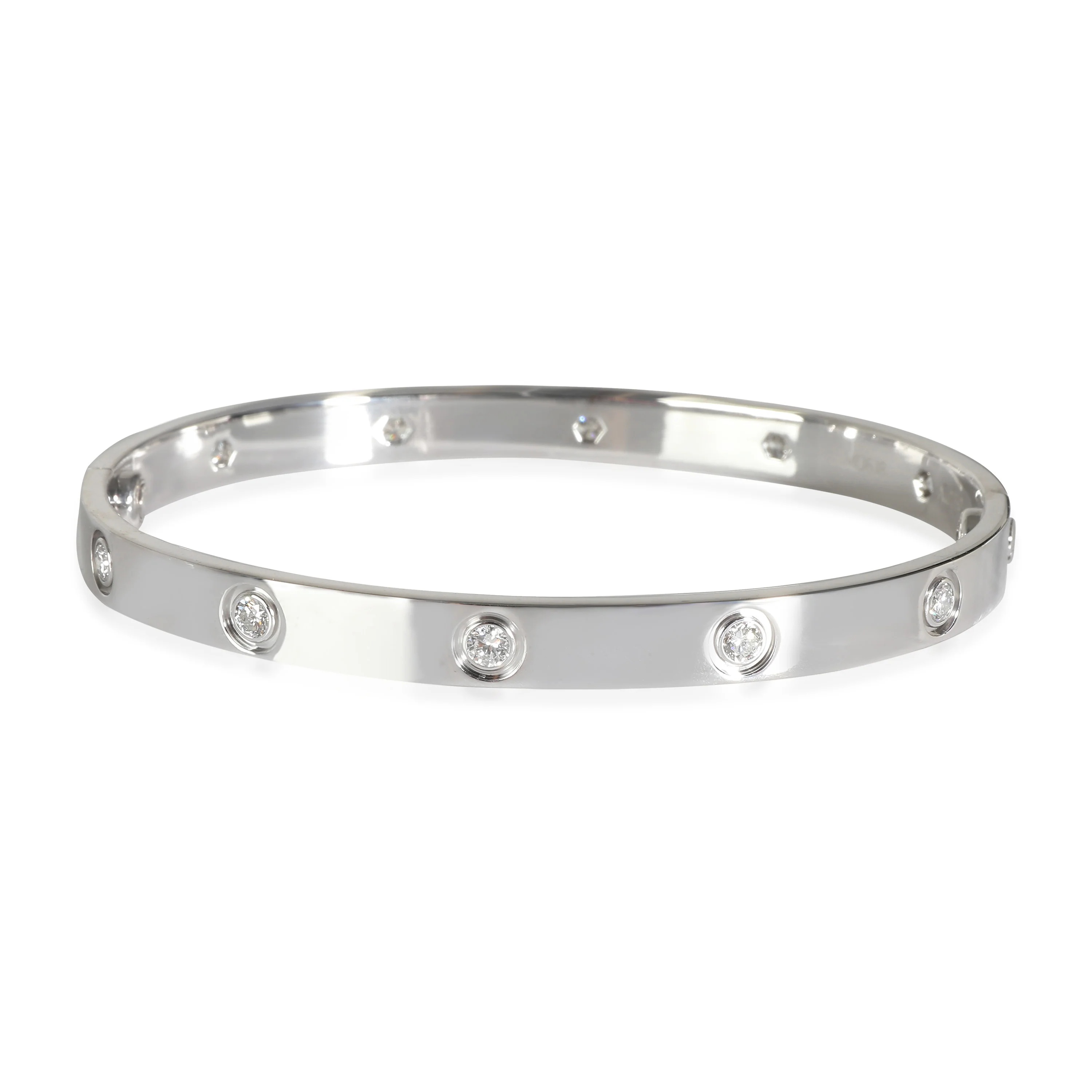 Love Bracelet, 10 Diamonds (White Gold) - Image 4