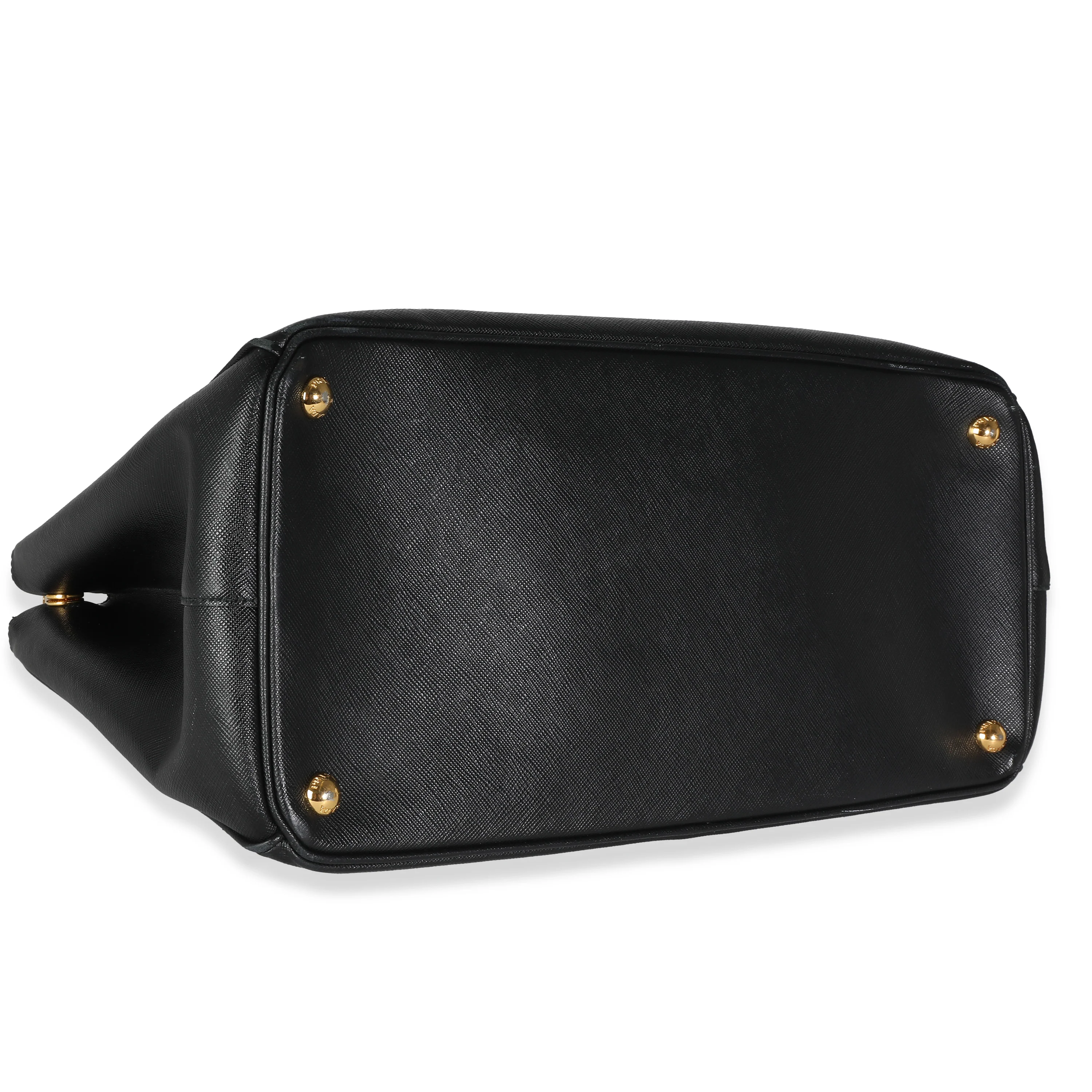 Prada Black Saffiano Large Galleria Double Zip Tote - Image 6