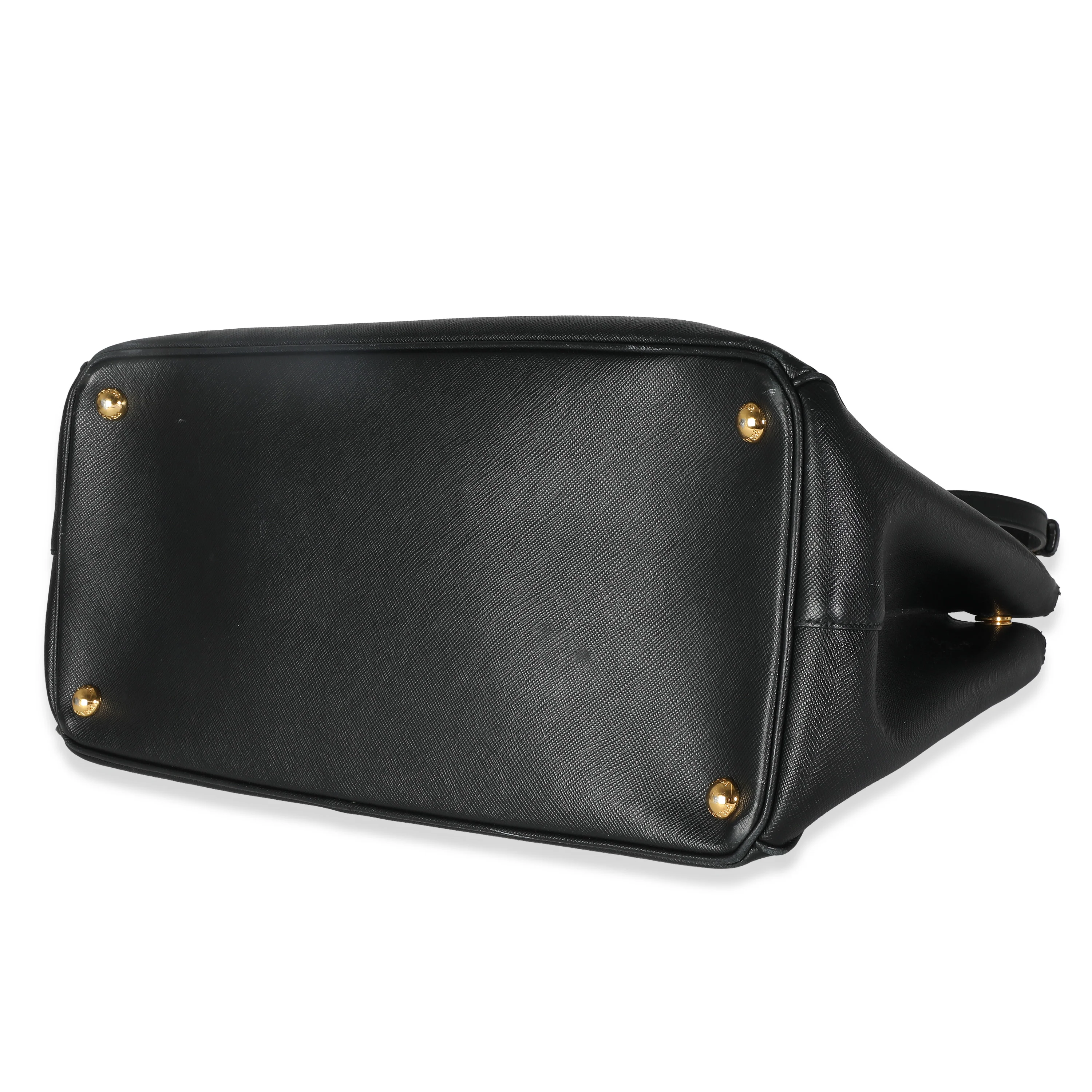Prada Black Saffiano Large Galleria Double Zip Tote - Image 7