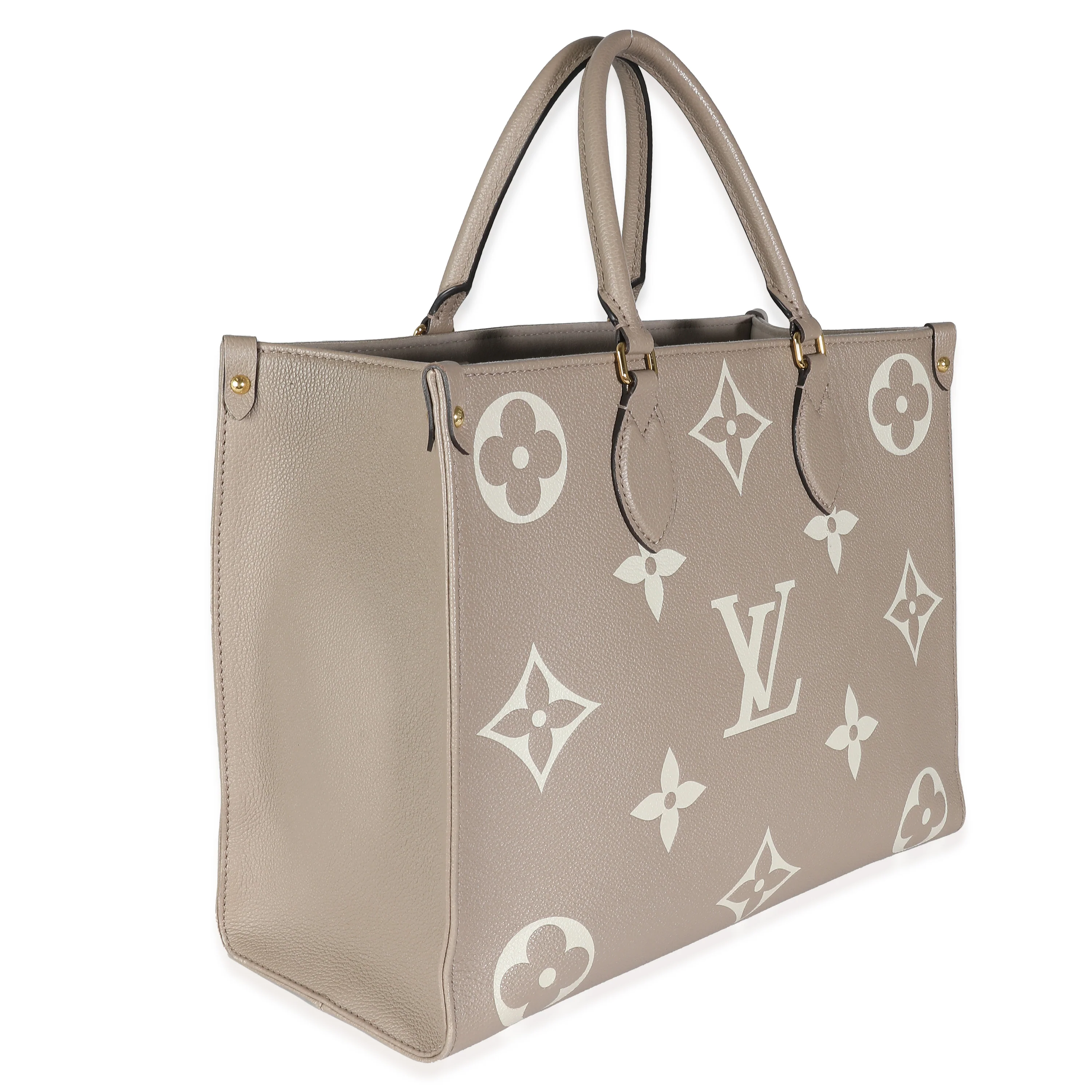 Tourterelle Creme Giant Monogram Empreinte Onthego MM - Image 3