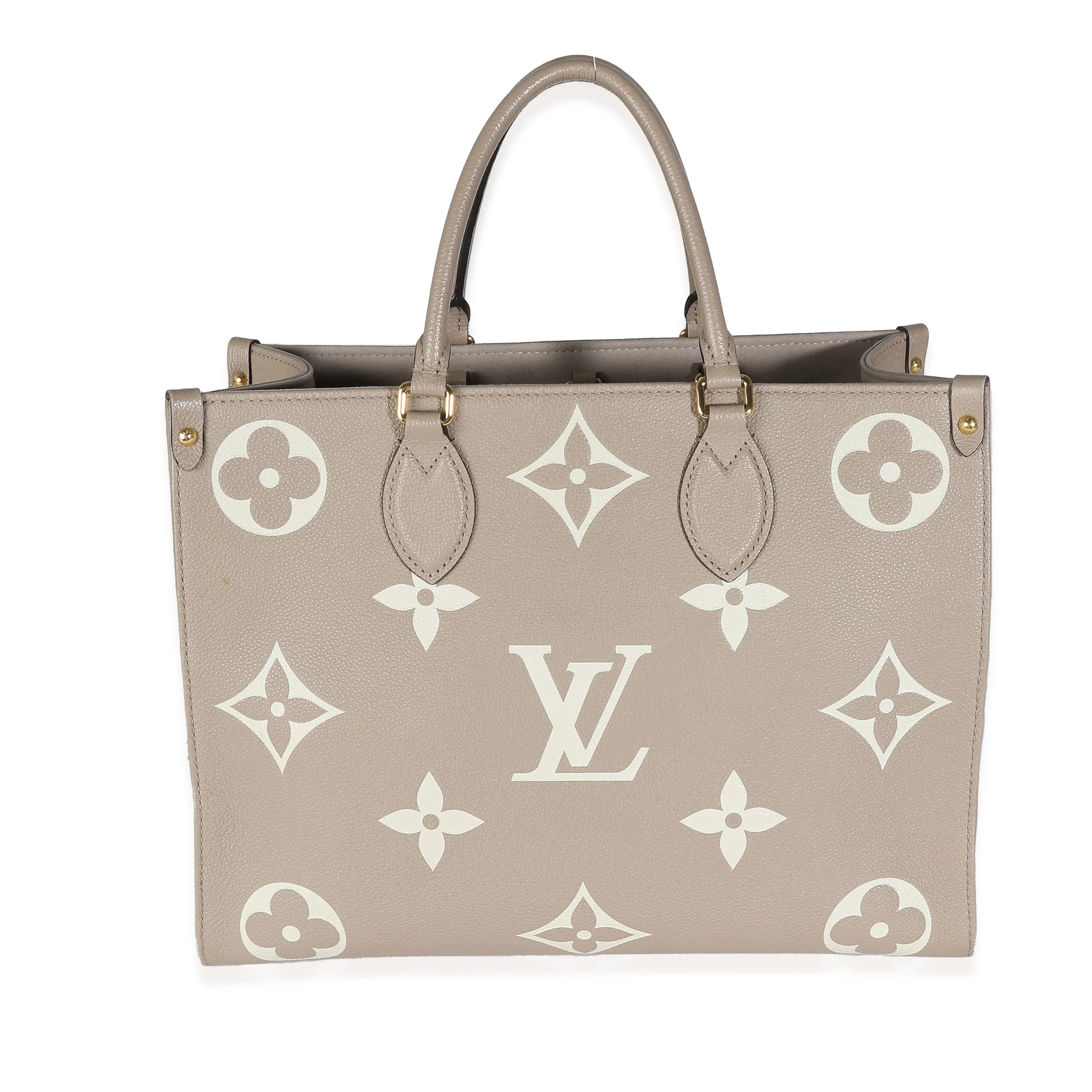 Tourterelle Creme Giant Monogram Empreinte Onthego MM - Image 4