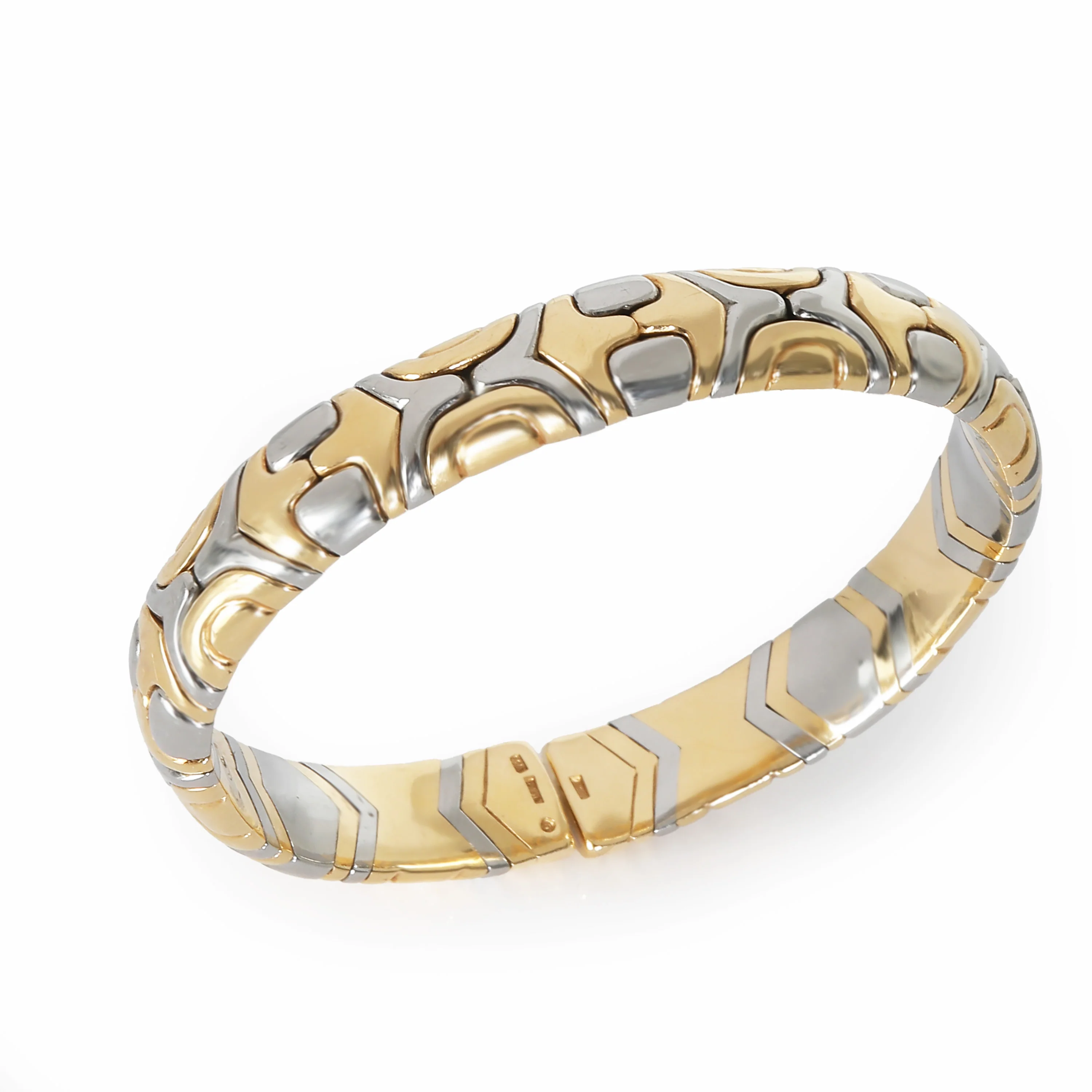 Parentesi Cuff in 18k Yellow Gold/Steel - Image 2