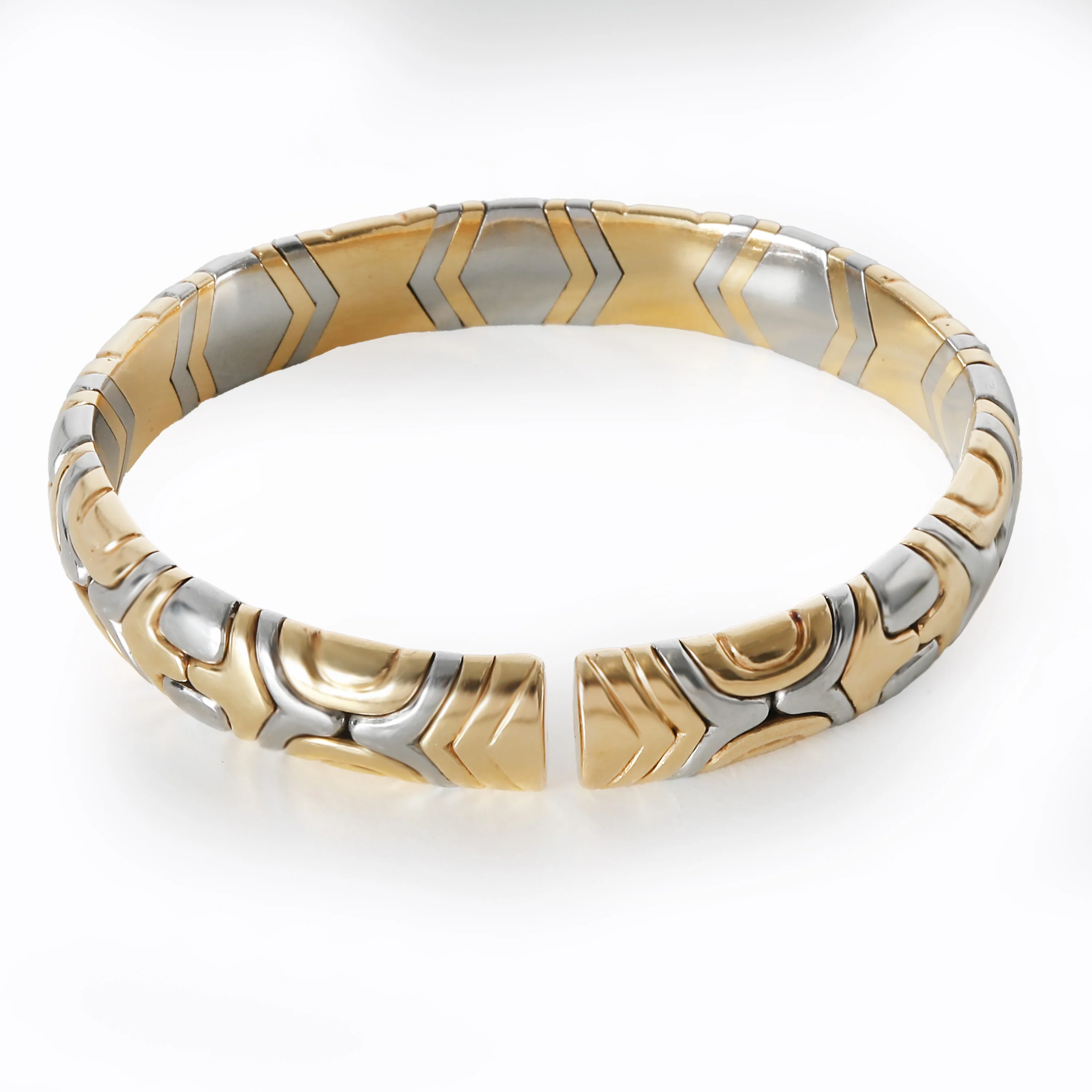 Parentesi Cuff in 18k Yellow Gold/Steel - Image 3