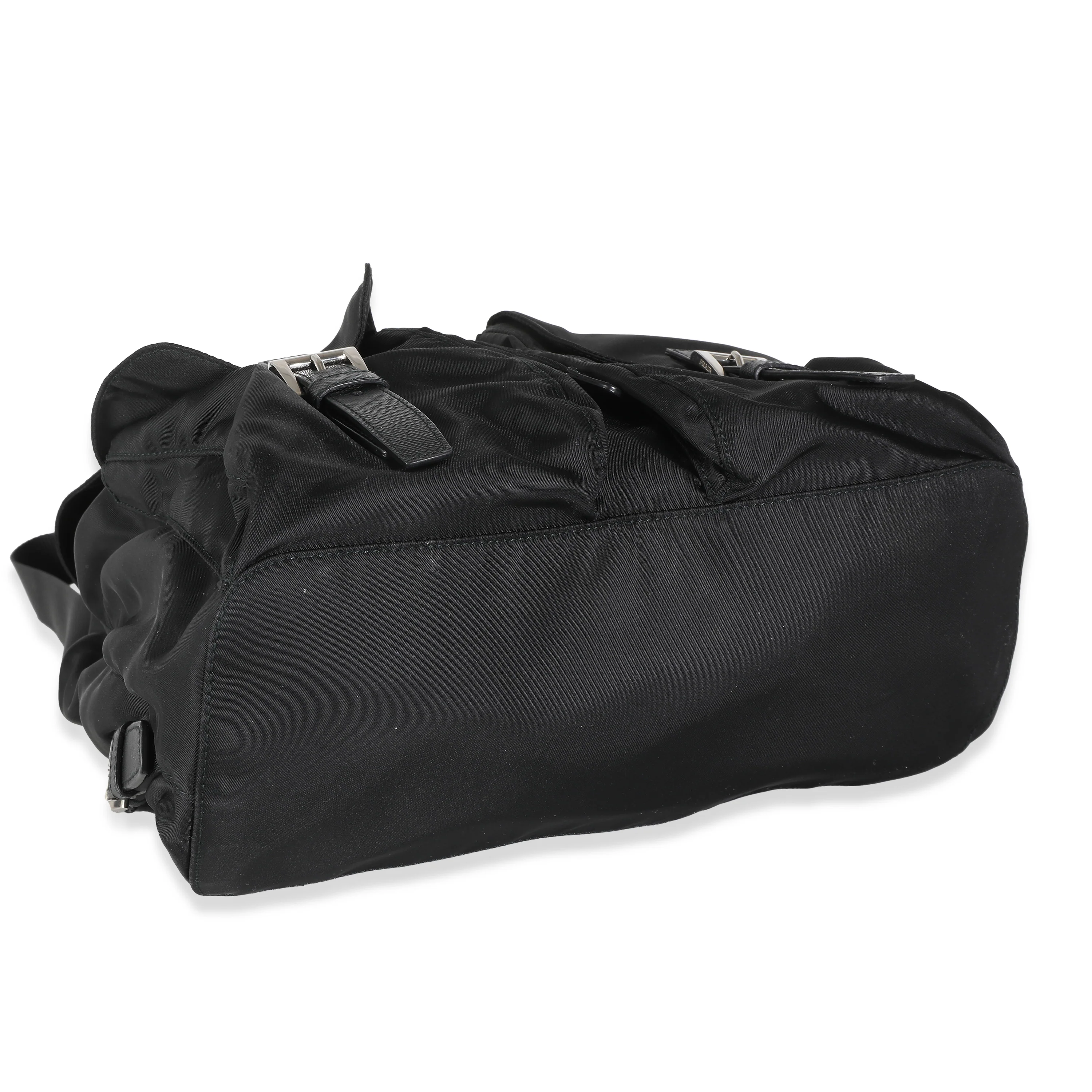 Black Tessuto Nylon Small Logo Backpack - Image 6