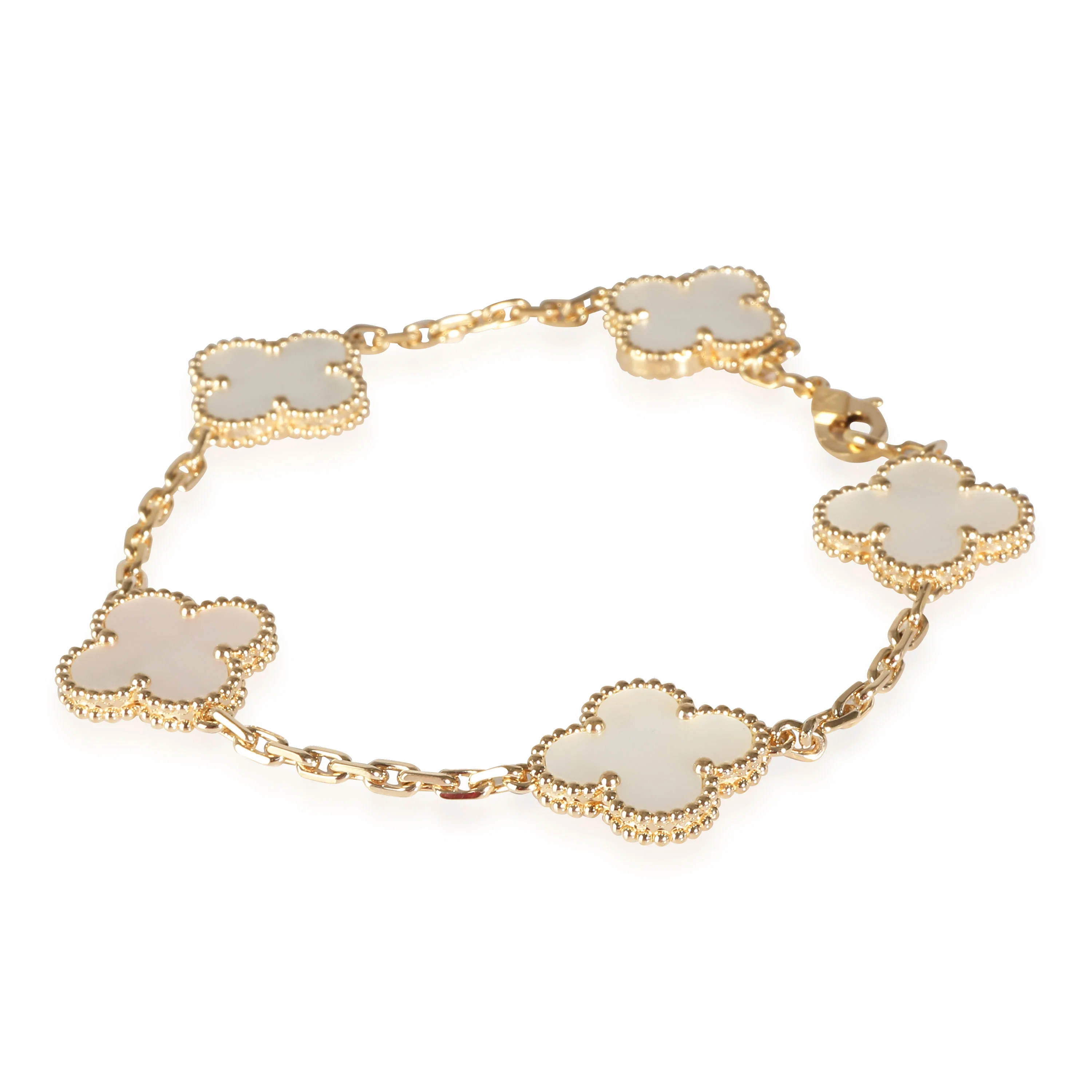 Van Cleef & Arpels Alhambra Vintage Bracelet MOP in 18k Yellow Gold - Image 2
