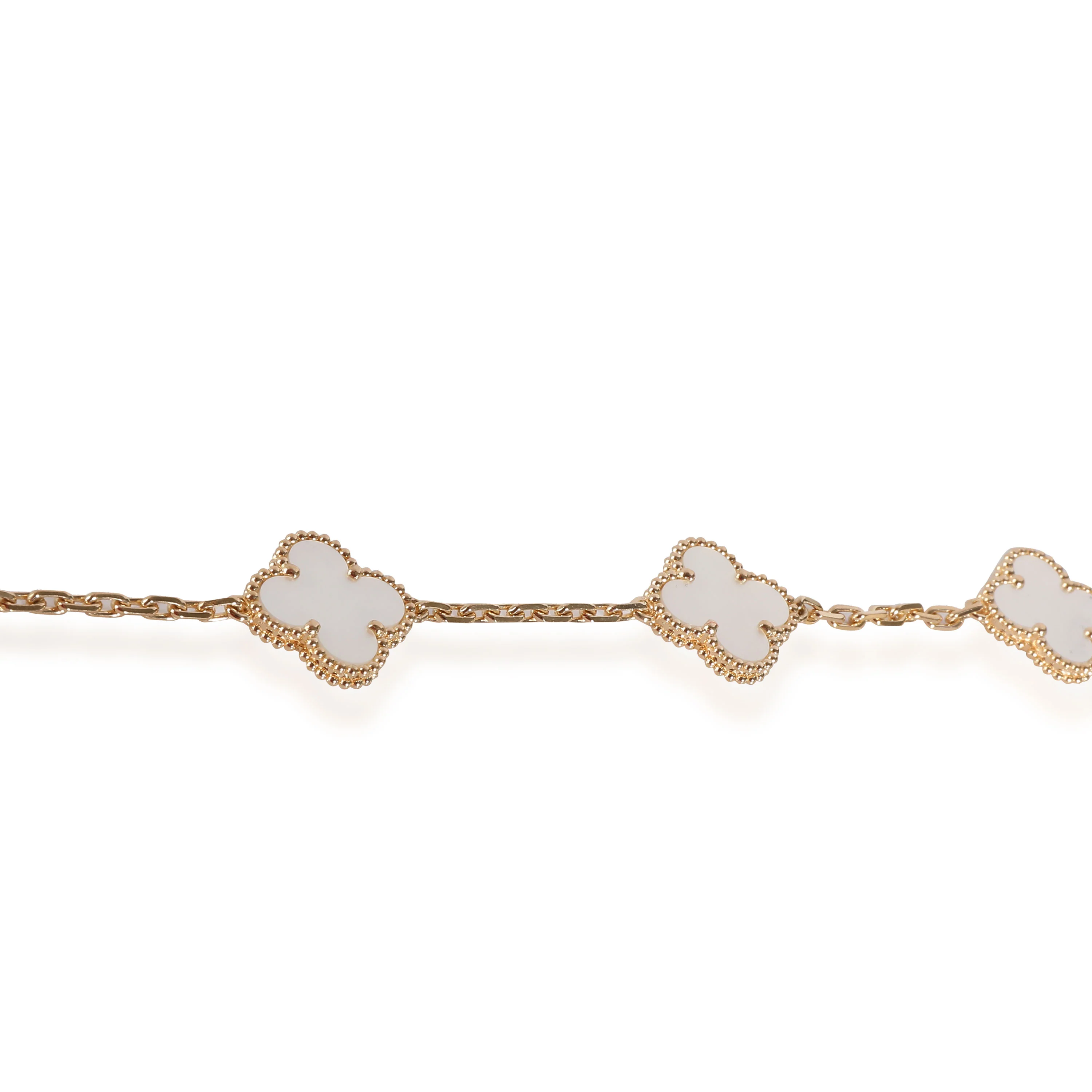 Van Cleef & Arpels Alhambra Vintage Bracelet MOP in 18k Yellow Gold - Image 3
