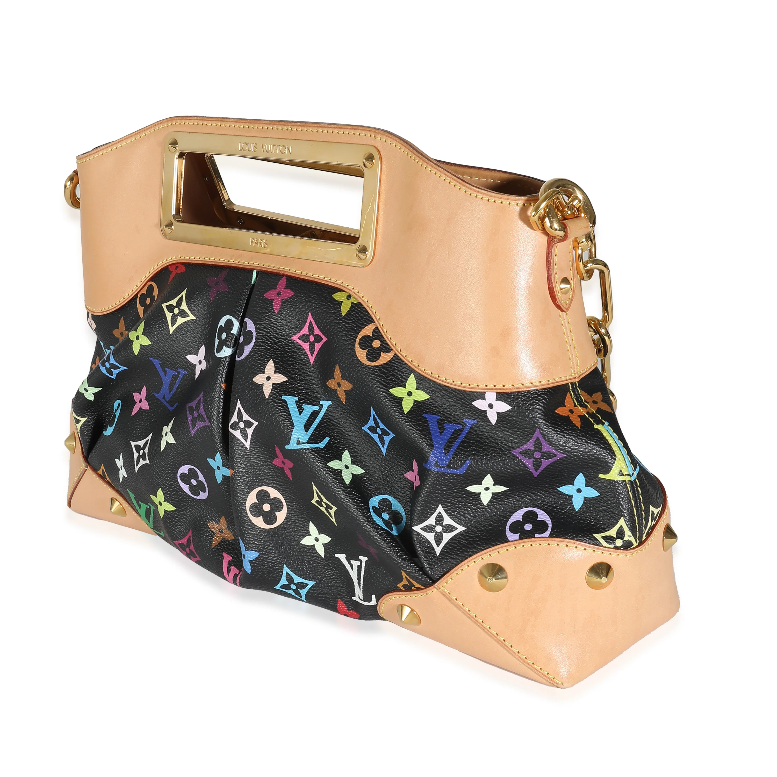 x Takashi Murakami Black Multicolor Monogram Canvas Judy MM - Image 3