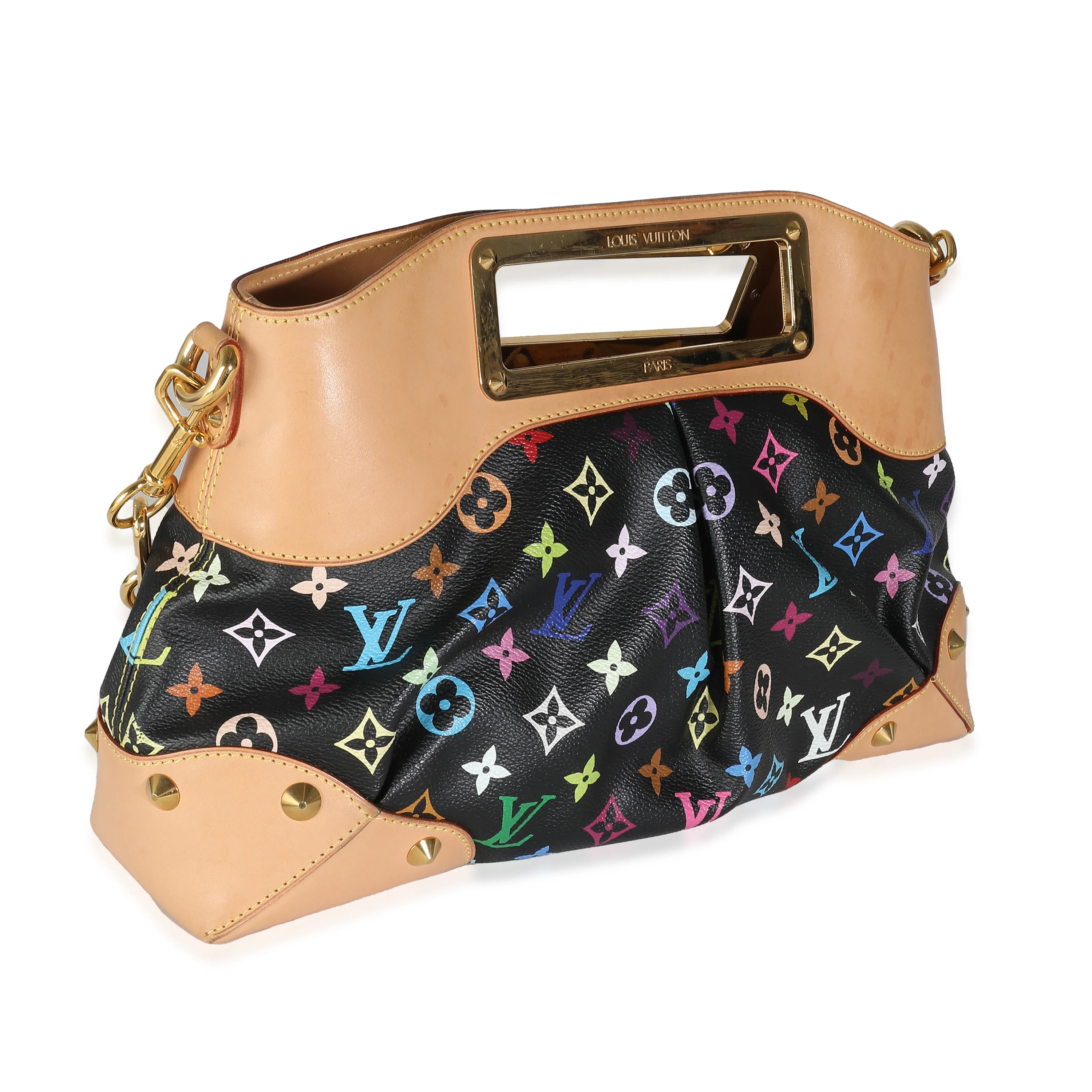 x Takashi Murakami Black Multicolor Monogram Canvas Judy MM - Image 4