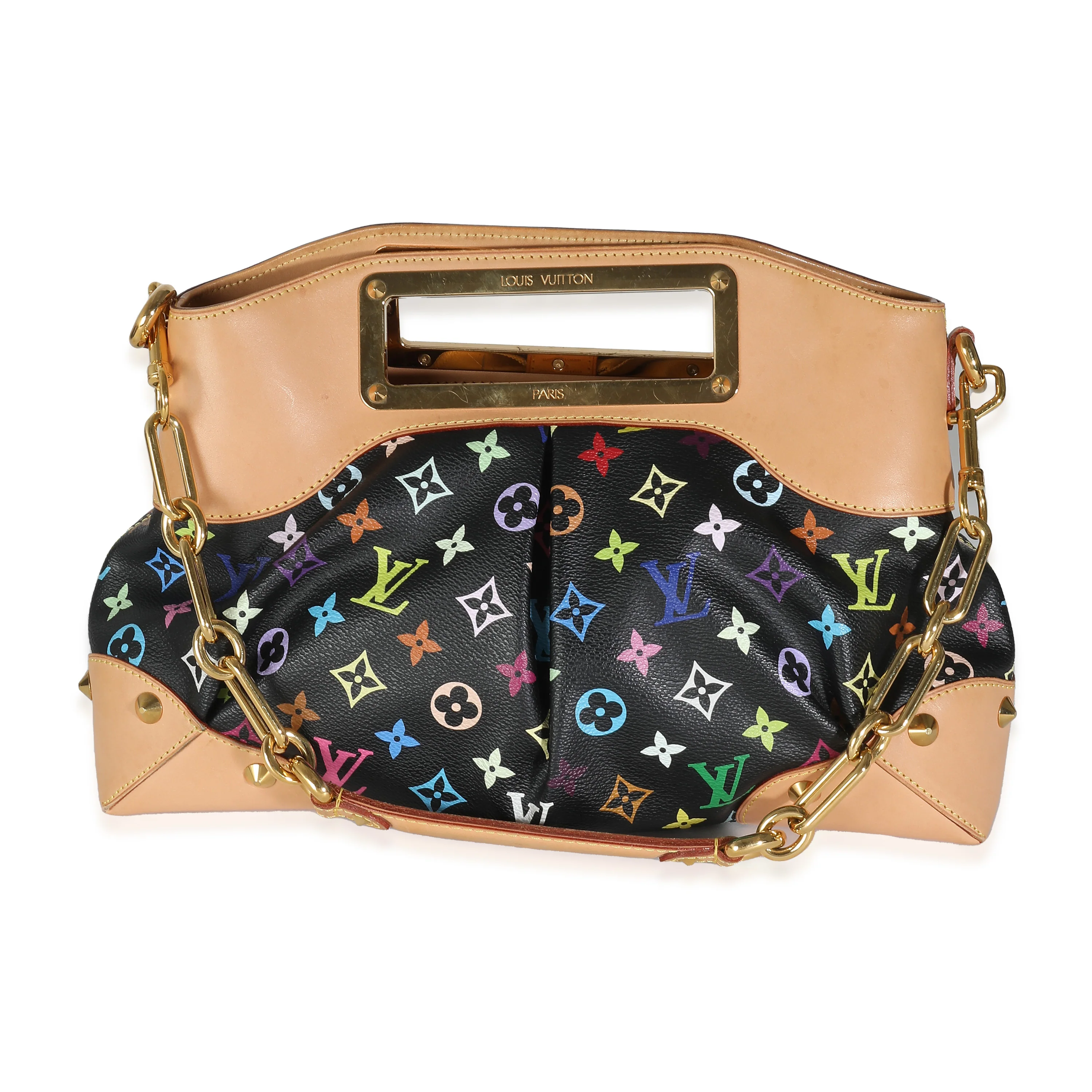 x Takashi Murakami Black Multicolor Monogram Canvas Judy MM - Image 5