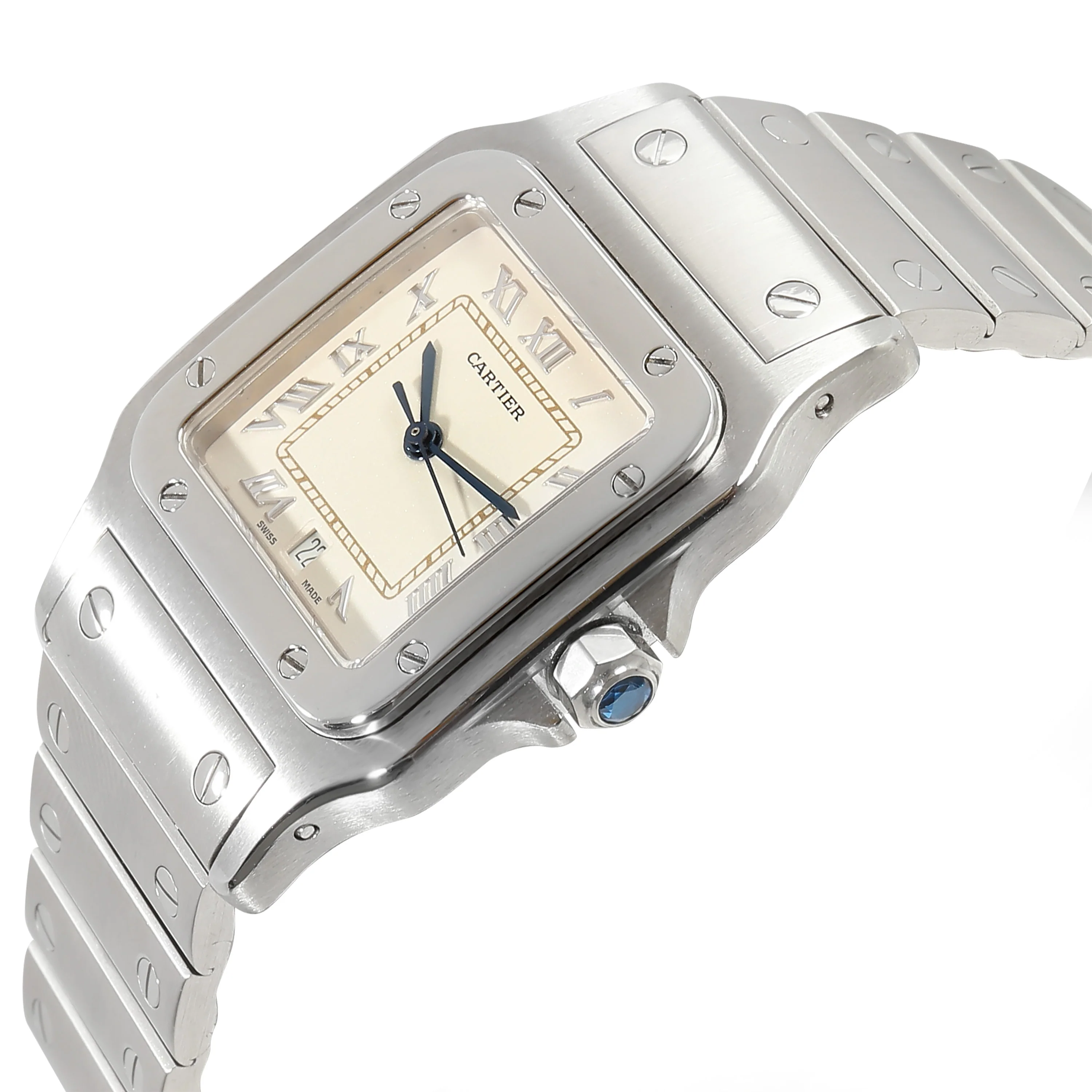 Santos de Cartier 1564 Unisex Watch in  Stainless Steel - Image 3