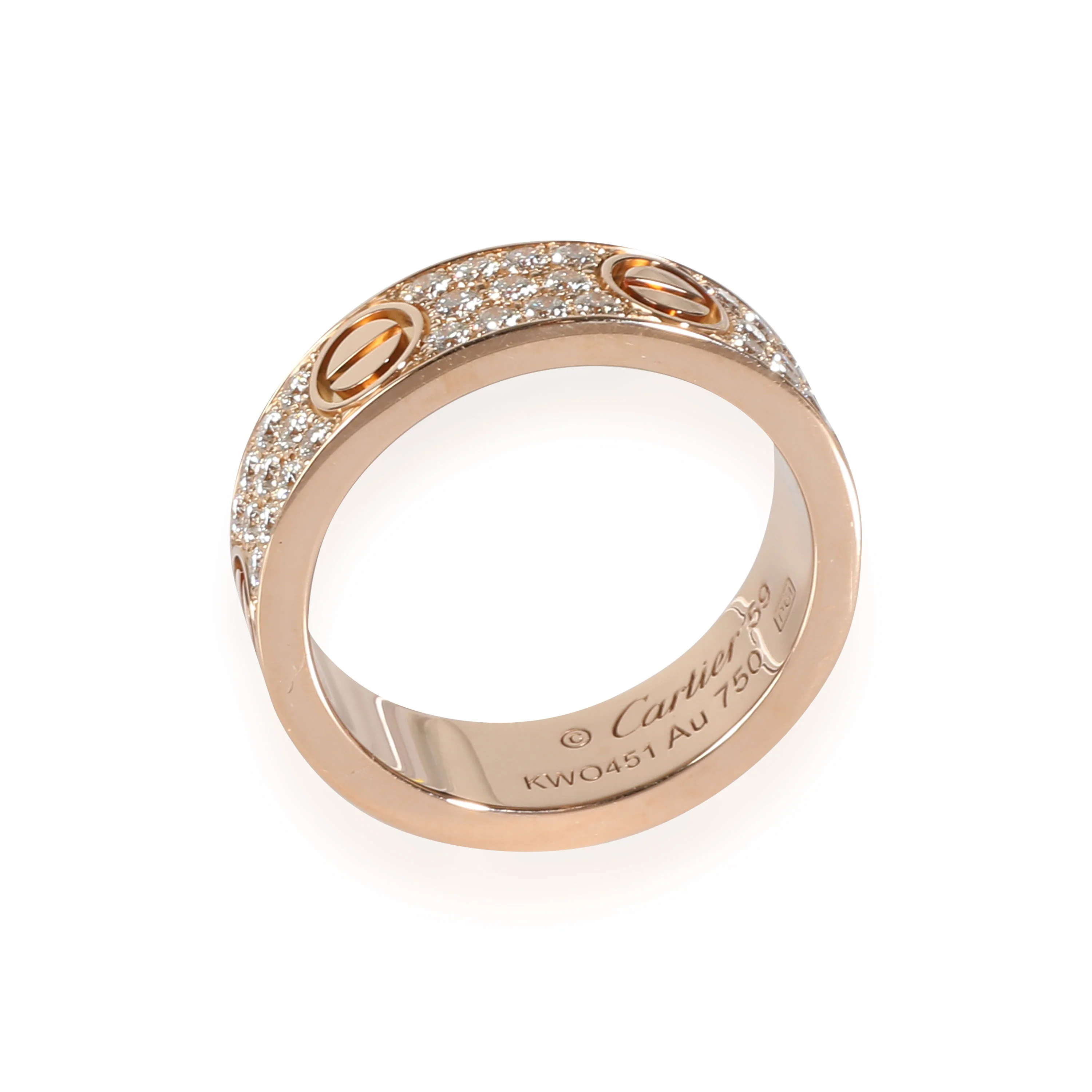 Love Ring, Diamond Paved (Rose Gold) - Image 3